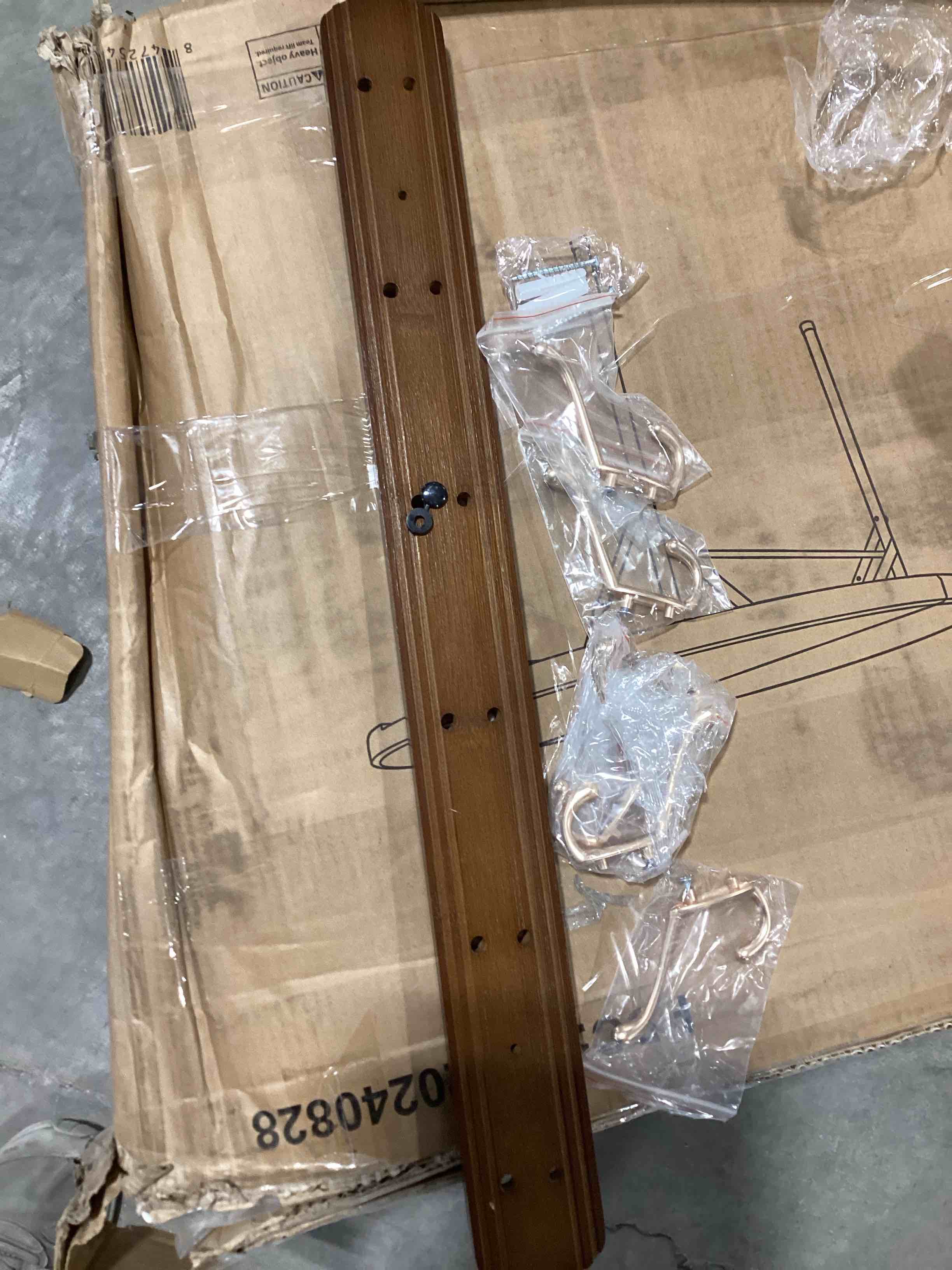 coat rack wall mount, bamboo coat hanger with 6 metal pink gold hooks for hanging clothes, towels, keys, hats, bags(brown) brown&gold 6 hooks