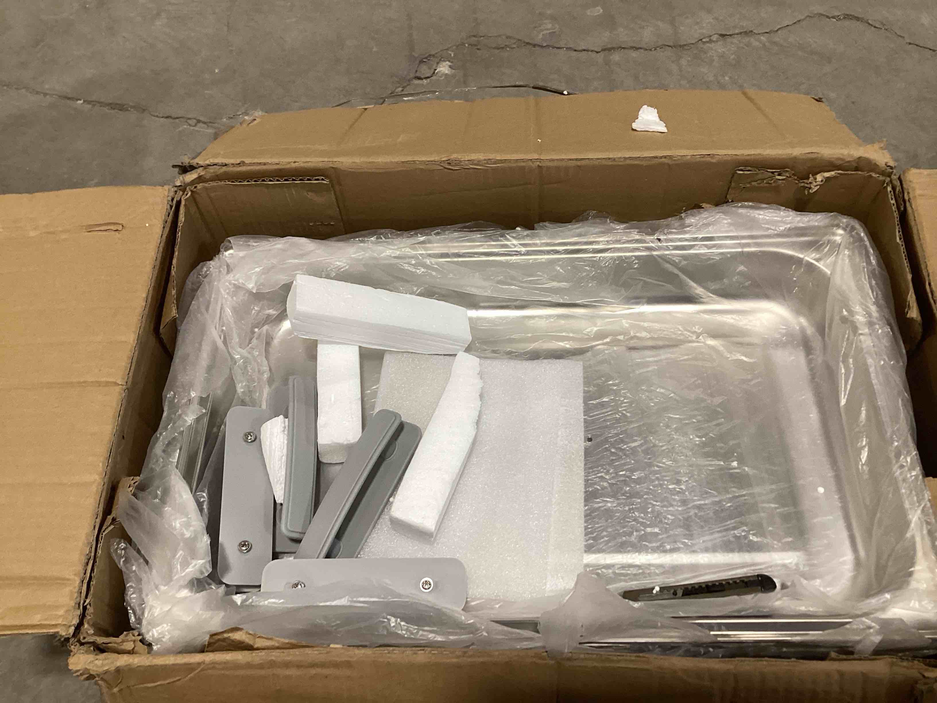 8 qt 4 pack full size stainless steel chafing dishes buffet set, silver rectangular catering chafer warmer set with trays pan lid folding frame stand for kitchen party banquet dining