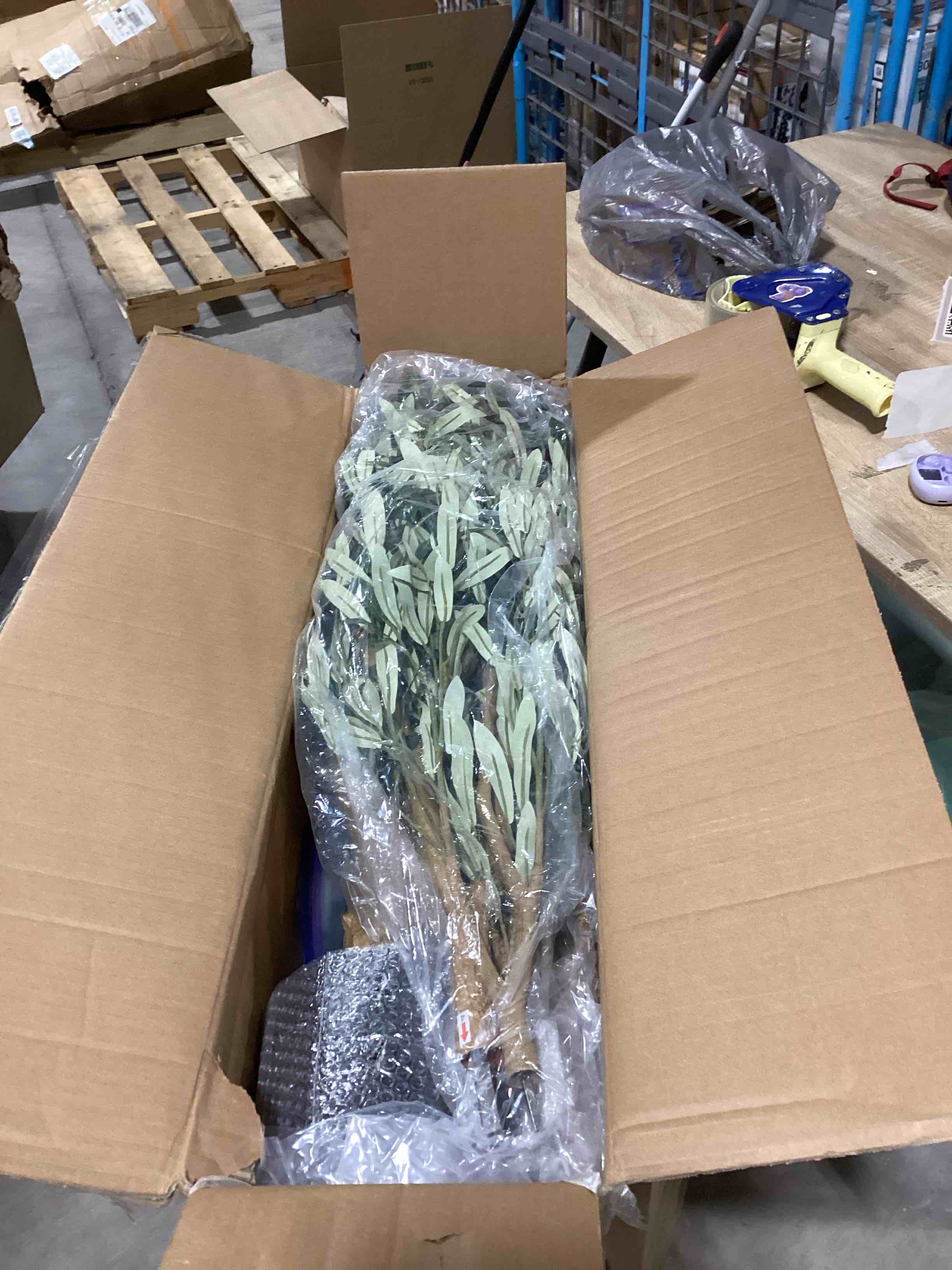 olive trees artificial indoor - faux olive tree 7ft with large olive branches and lifelike fruits - fake olive tree for modern home office house living room decor