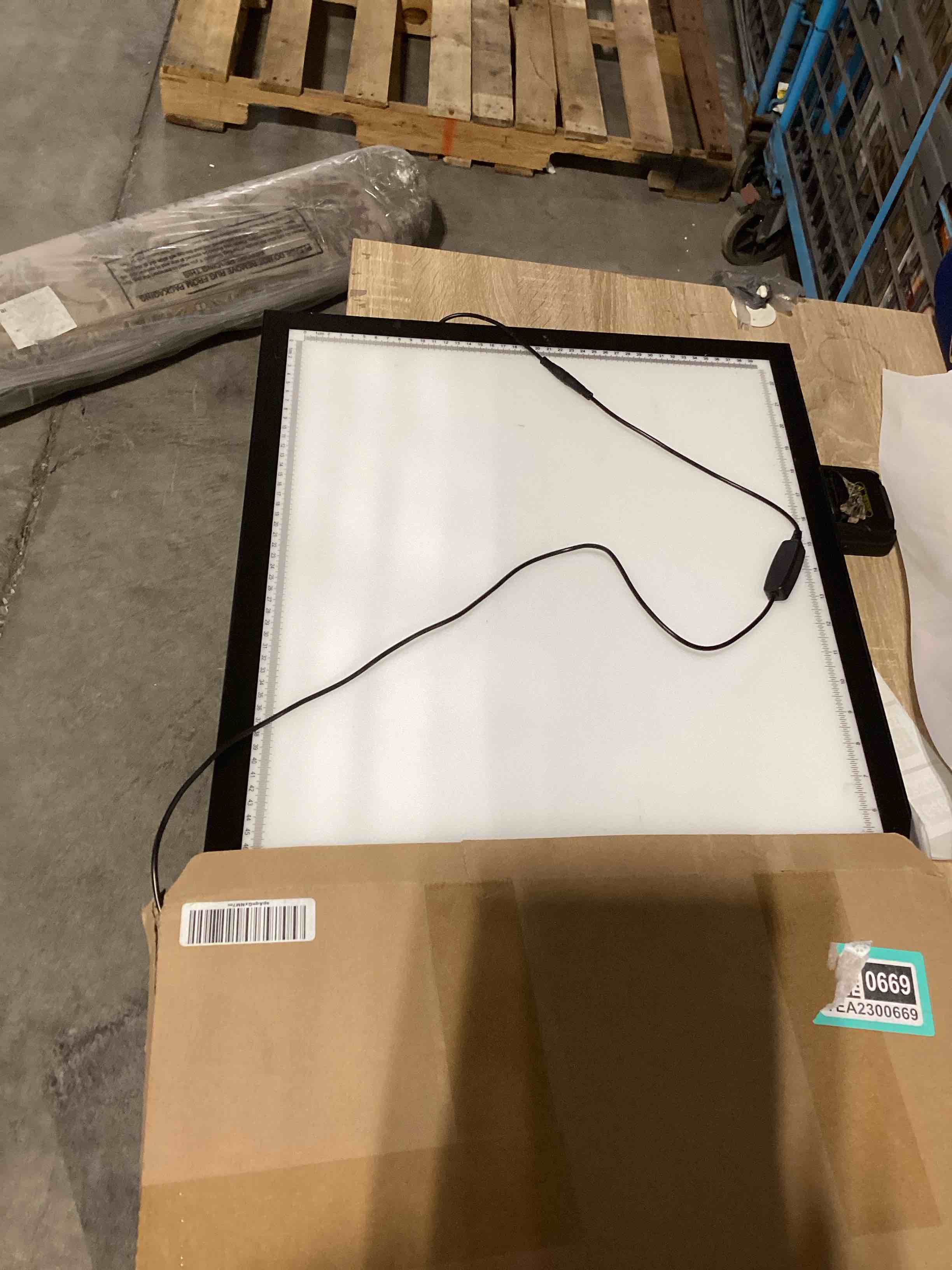 Condition photo showing As Is for WELZK 10000+ LUX High Bright Light Pad A2, 3 Colors Light Board with UL Adapter. 10 Levels/Stepless Dimming for Diamond Painting, Tracing, Drawing, Sketching etc A2 3-Colors