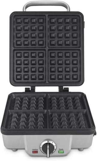 cuisinart waf-300p1 belgian waffle maker with pancake plates, brushed stainless