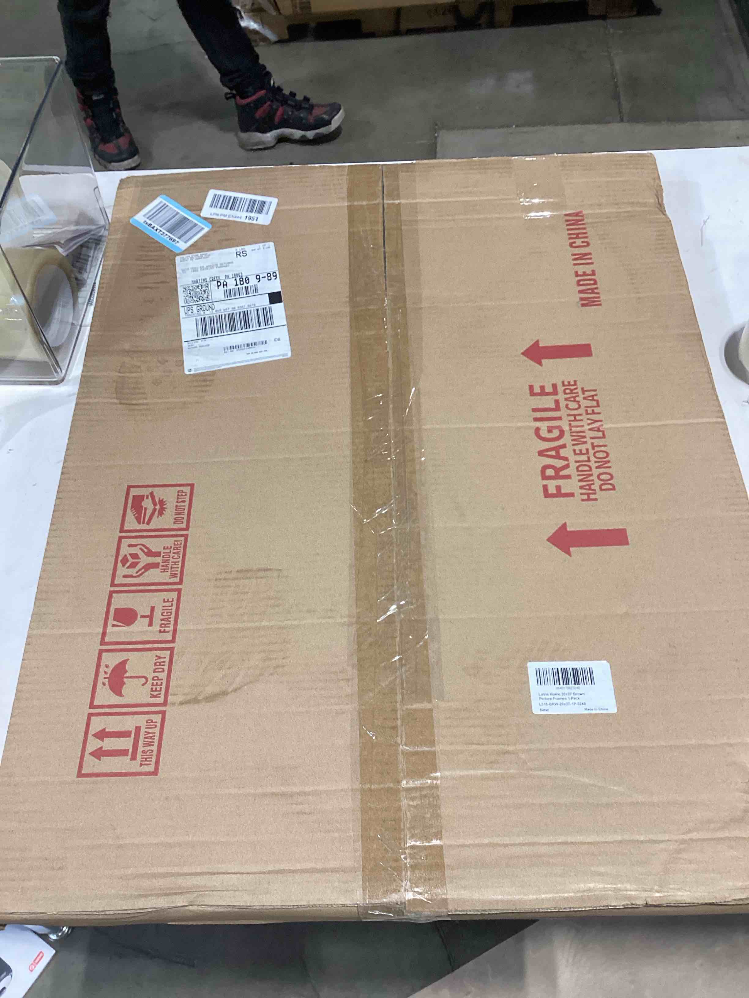 LaVie Home 20x27 Picture Frame Brown, Puzzles Frame for Wall Decoration, Classic Brown Minimalist St