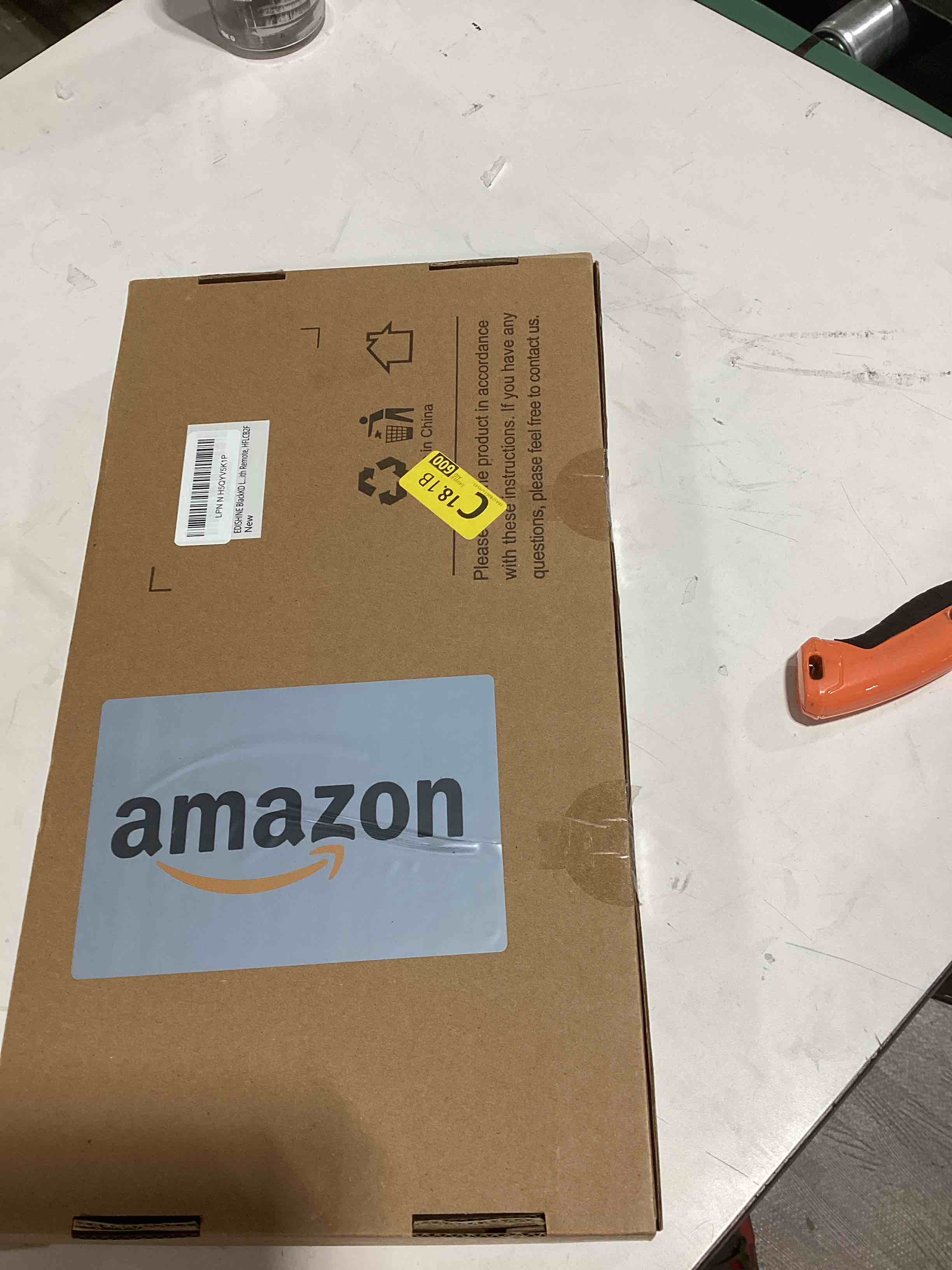 EDISHINE Corner Floor Lamp, Dimmable LED Light with Remote, 3 Color Temperature 3000K-4500K-6000K, 5