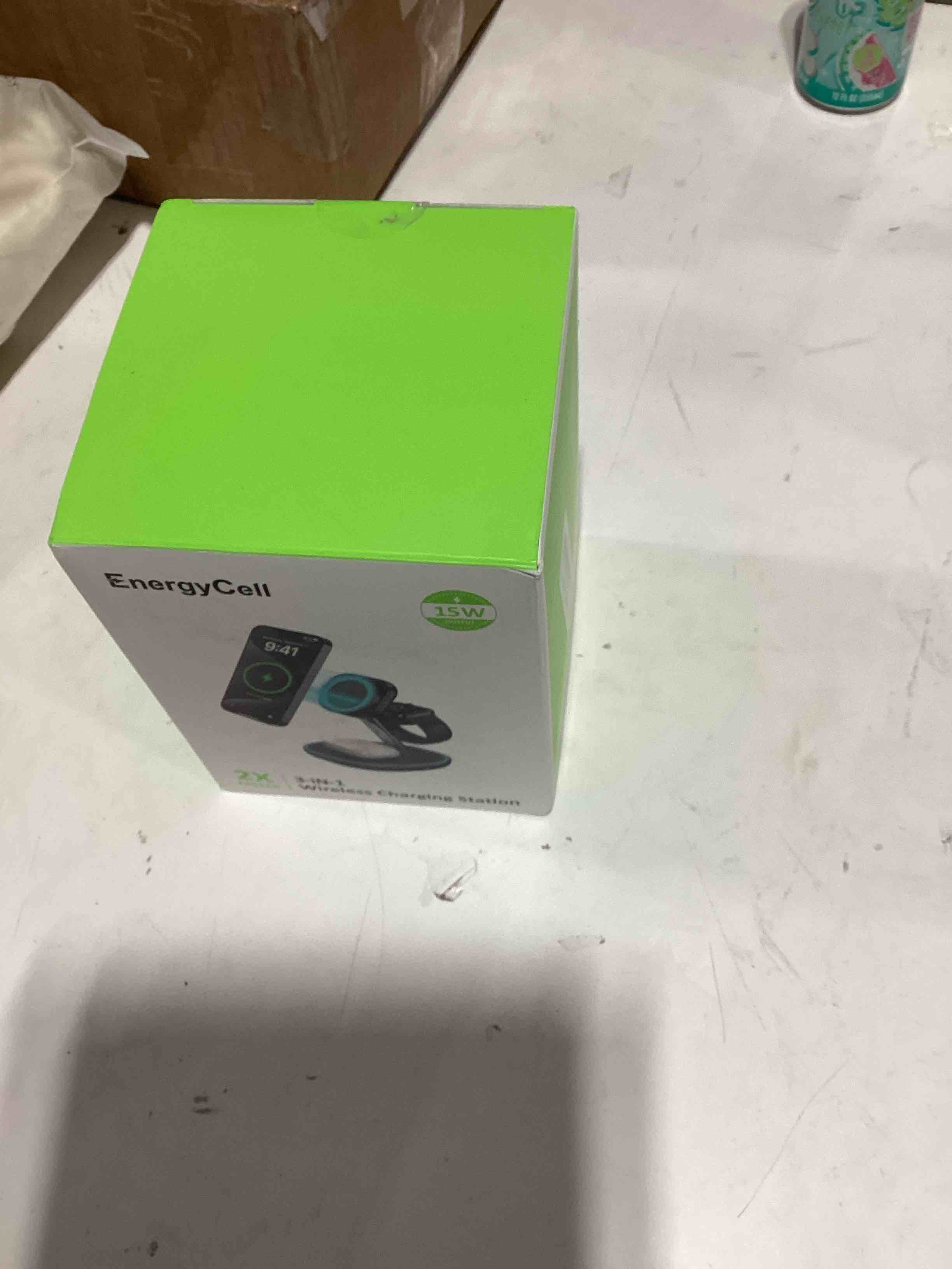 EnergyCell 3-in-1 Charging Station, 2X Faster 15W Wireless Charging Station for iPhone 16/15/14/13/1