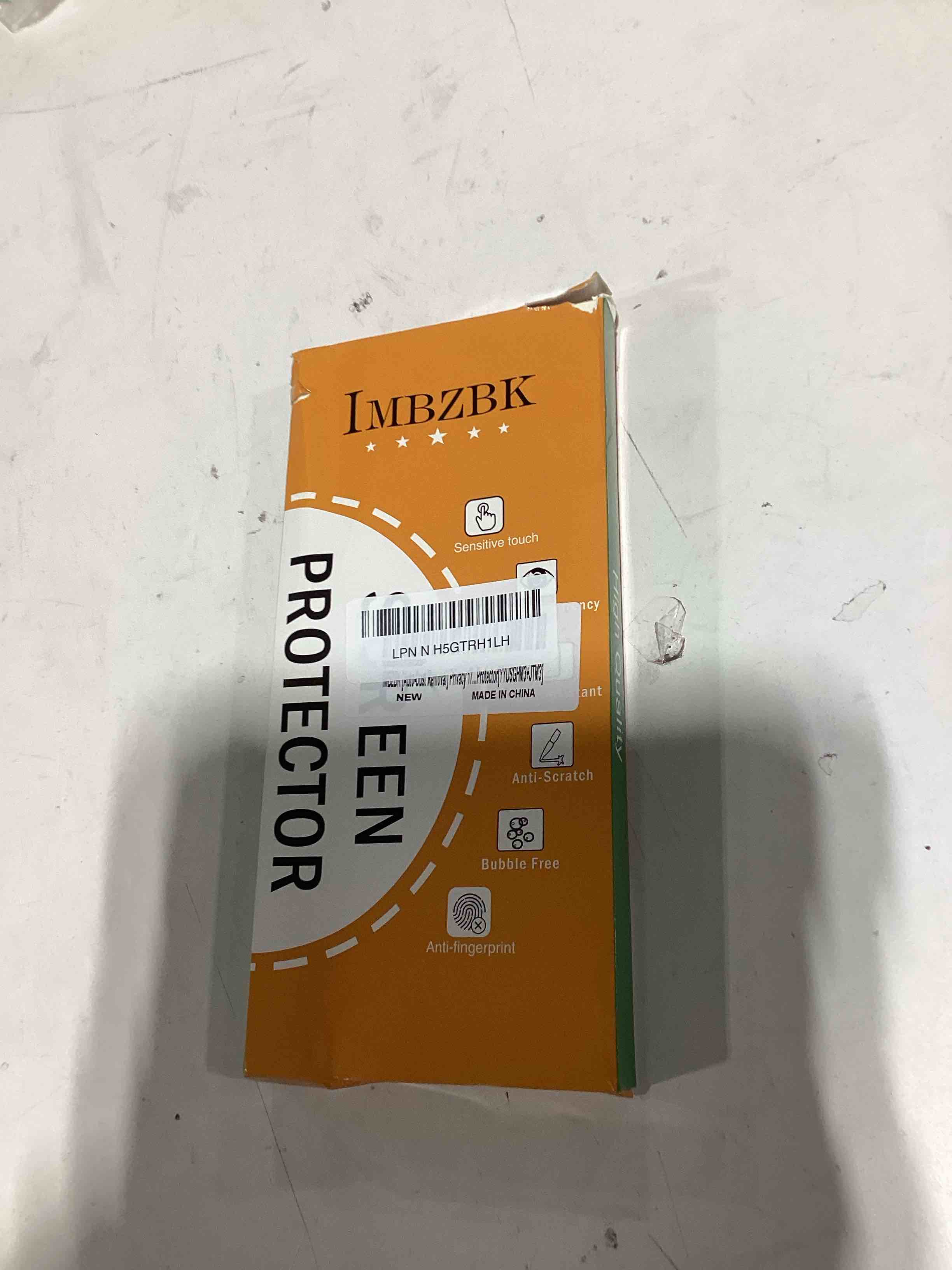 imbzbk [auto-dust removal] 3 pack privacy screen protector for iphone 17 [6.3 inch] anti spy private