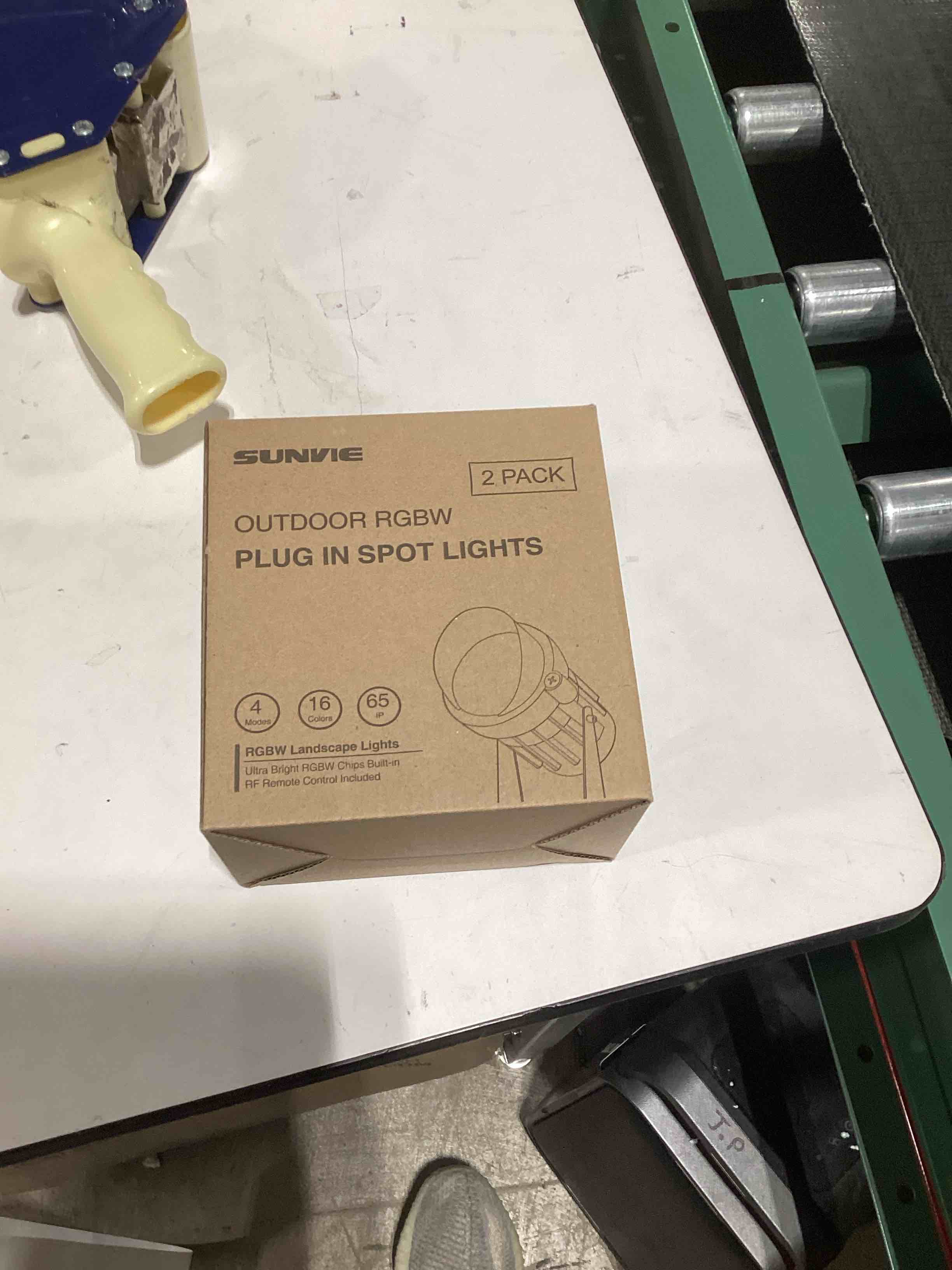 SUNVIE Halloween Spotlight Outdoor 12W RGB LED Color Changing Landscape Lights with Remote Control 1