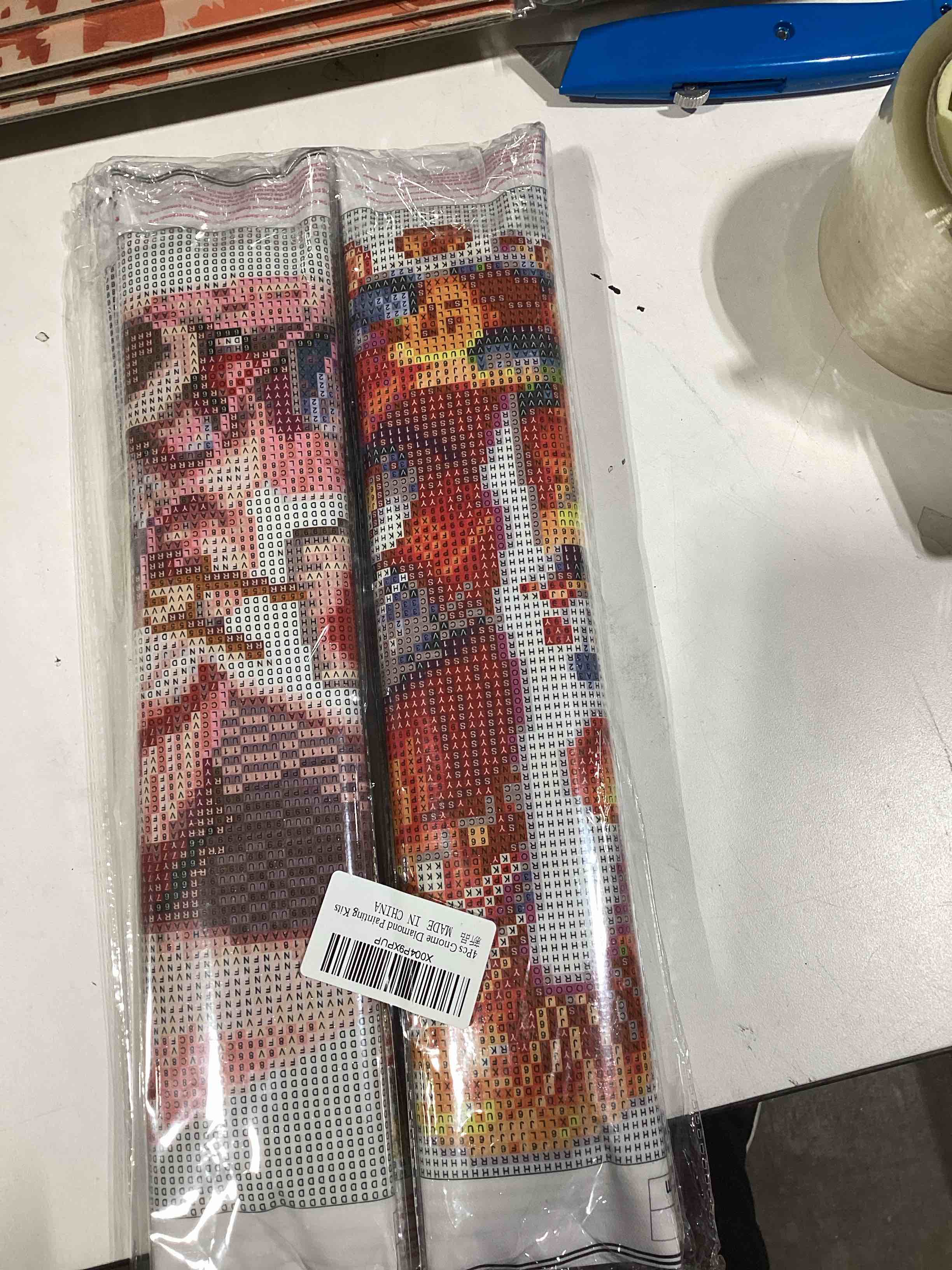 Condition photo showing Good Condition for 4Pcs Gnome Diamond Painting Kits for Adults,5D DIY Full Drill Diamond Art Kits for Adults,Crystal Gem Diamond Art Painting Kits for Home Wall Decor G8248+G8249+G8250+G8251