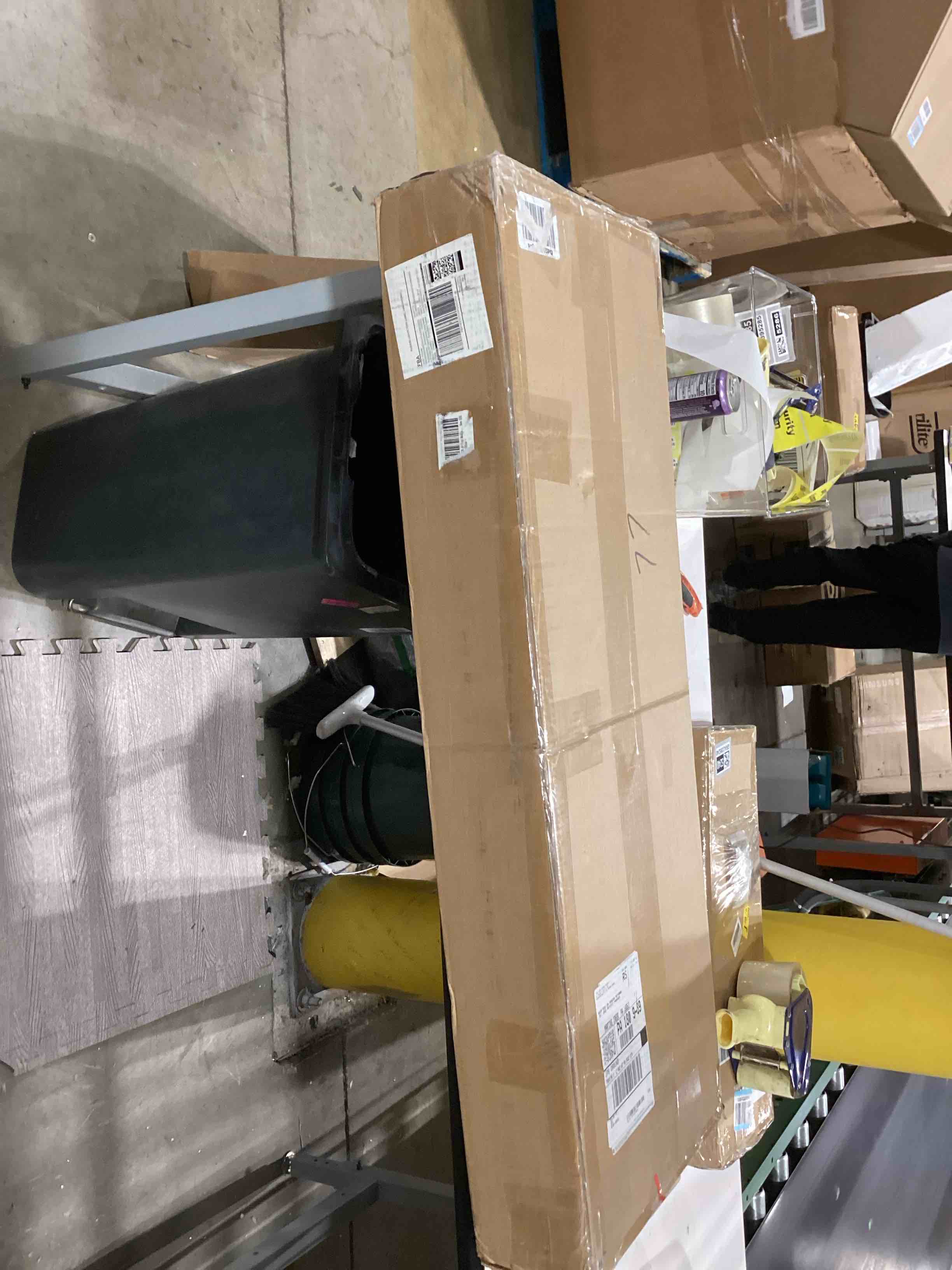 FOTOSOK 8-Tier Media Tower Rack, 11.6 X 9.3 X 70.9 Inches CD DVD Slim Storage Cabinet with Adjustabl