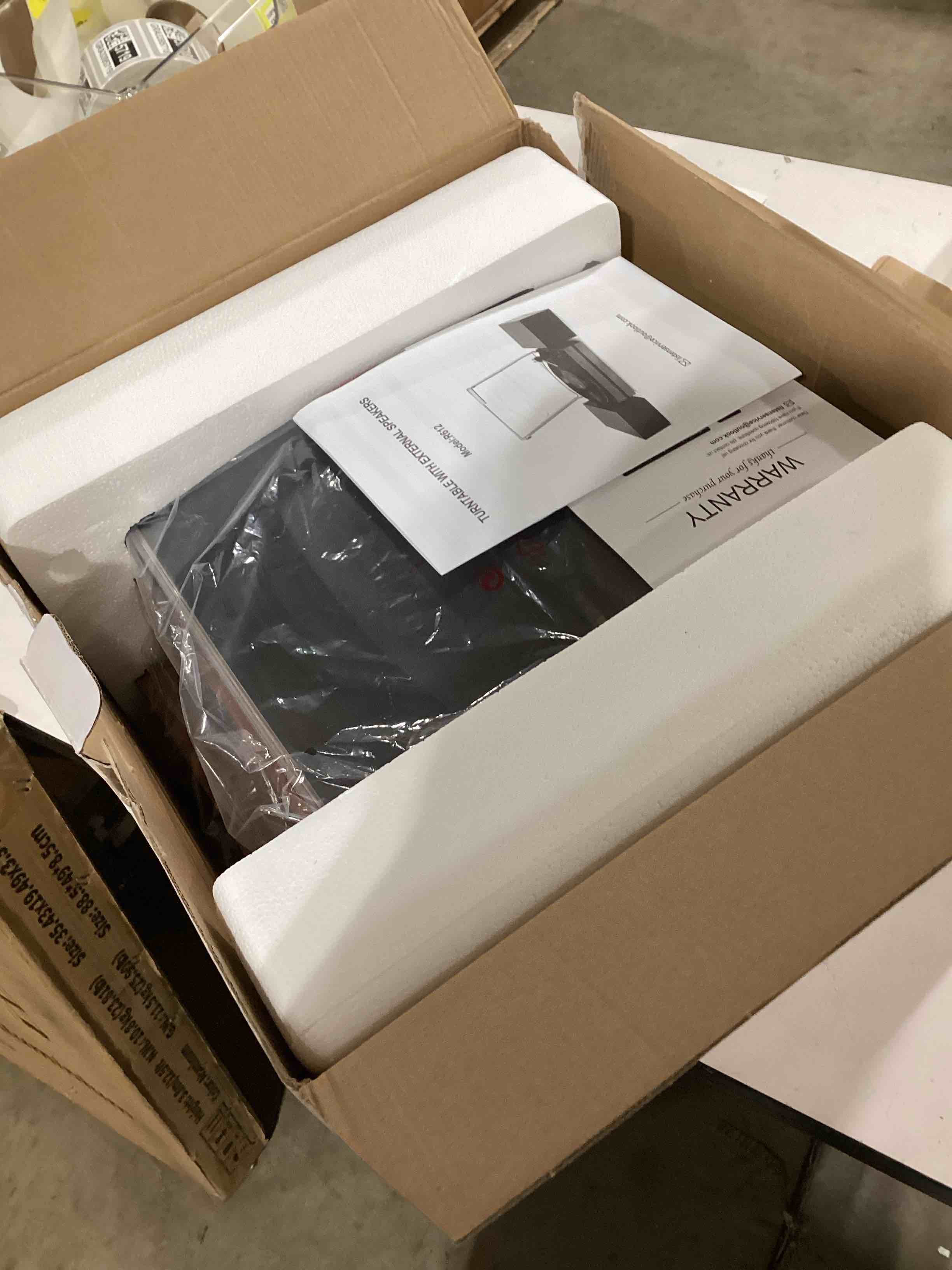 Vintage Record Player with External Speakers Belt-Drive Turntable for Vinyl Records Dual Stereo Speakers LP Players Support 3 Speed 3 Size Wireless Playback AUX Headphone Input Auto Stop Wood Red