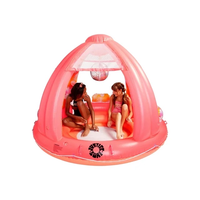 Justice Oversized Canopy Party Float  Seats up to 4 People  for Kids 6+  Pink; Unisex