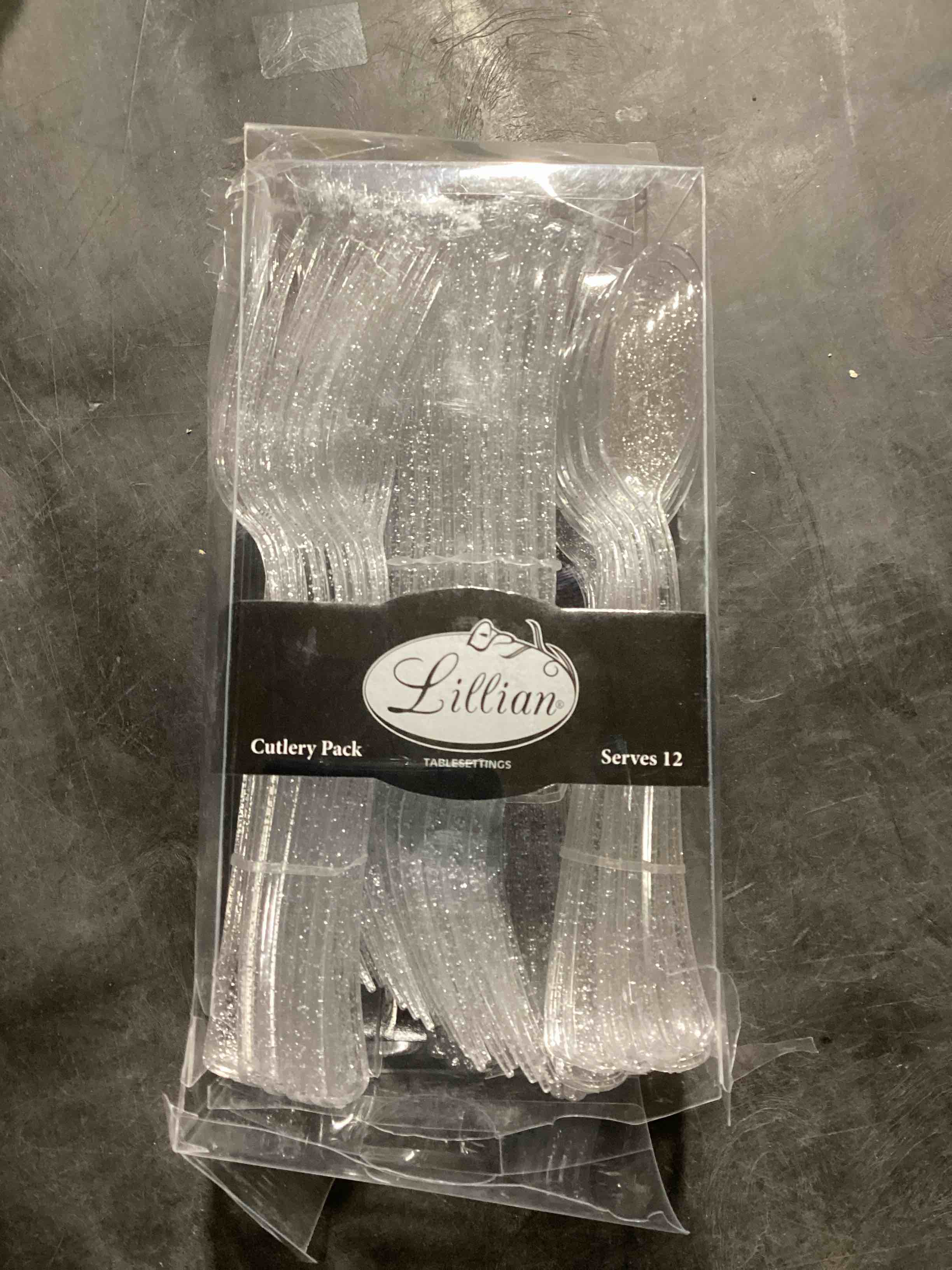 Lillian Plastic Cutlery Pack, Serves 12