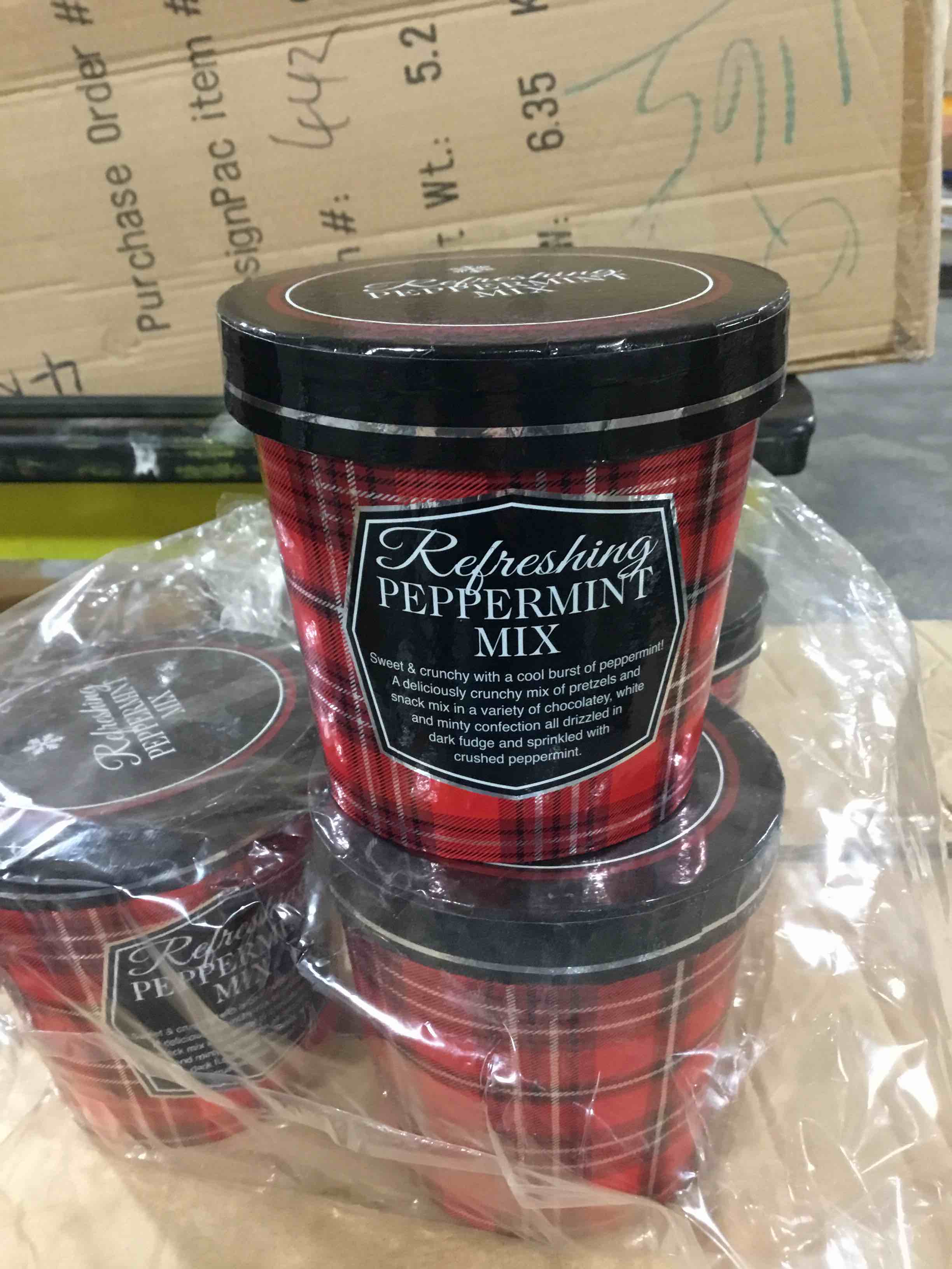 Case of 80 refreshing peppermint mix gift boxes