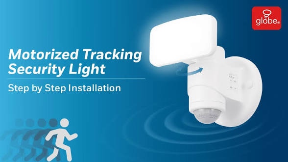 globe motorized tracking security light 