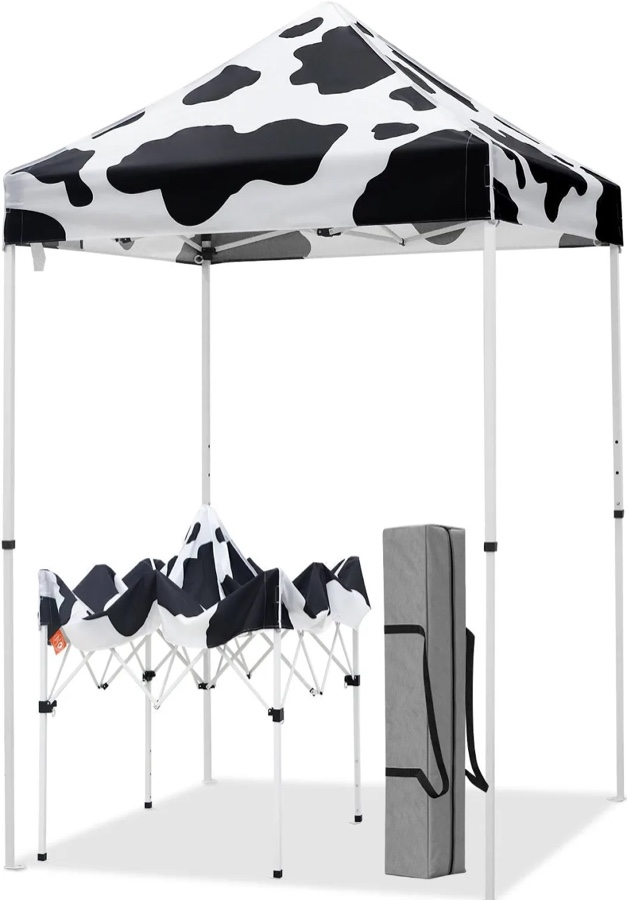 shelterlogic pop up canopy tent cow print 