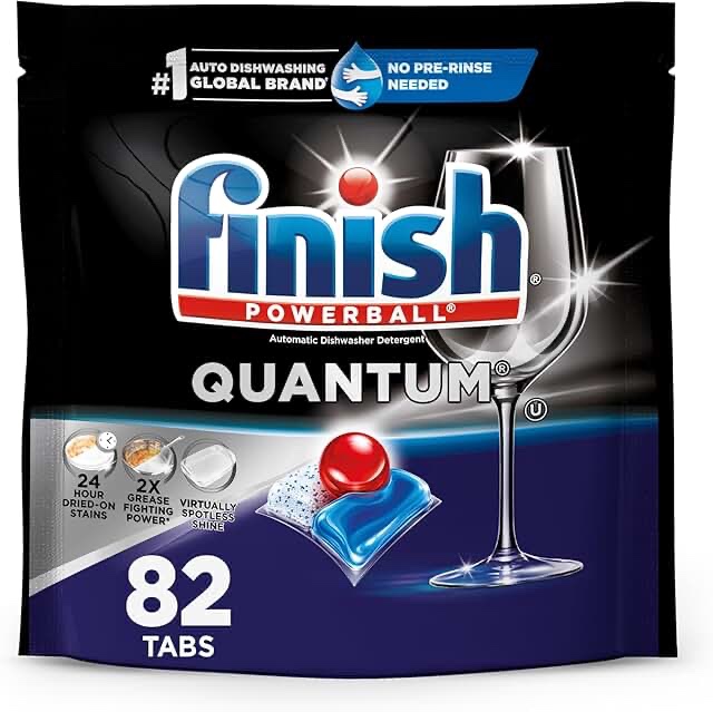 Finish Powerball Quantum Dishwasher Detergent Tablets, 2 pack