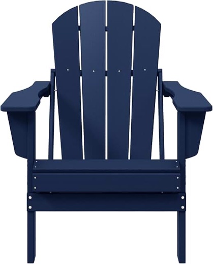 keter folding Adirondack chair navy blue 