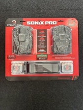 Trail Camera Stealth 2 Pk Sonix Pro 36 MP Cellular Dual Sim 80 ft. Range 32GB SD
