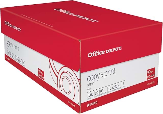 Office Depot ream copy paper 11”x17”