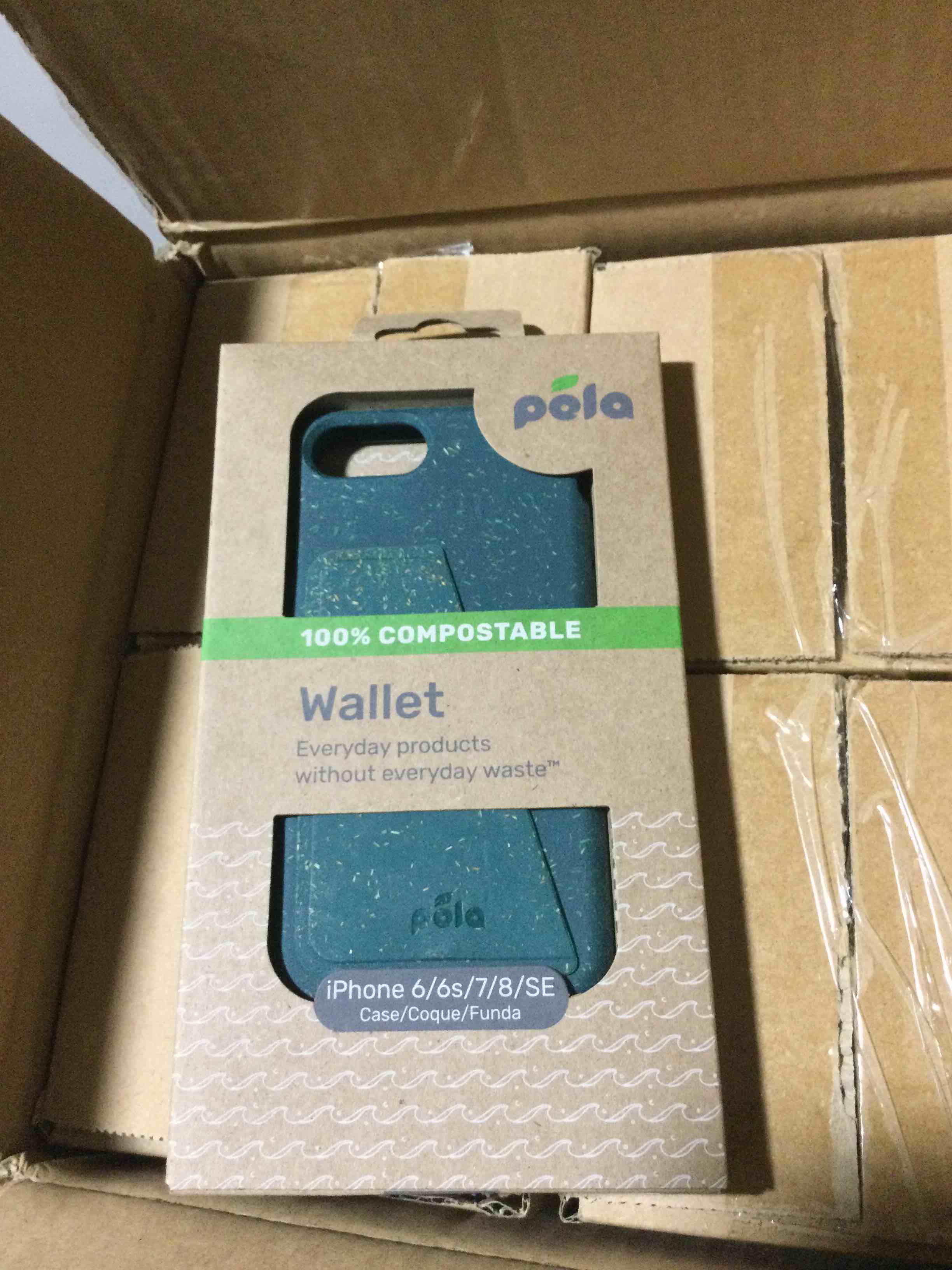 box of 24 iPhone 6/6s/7/8/set green Waller case