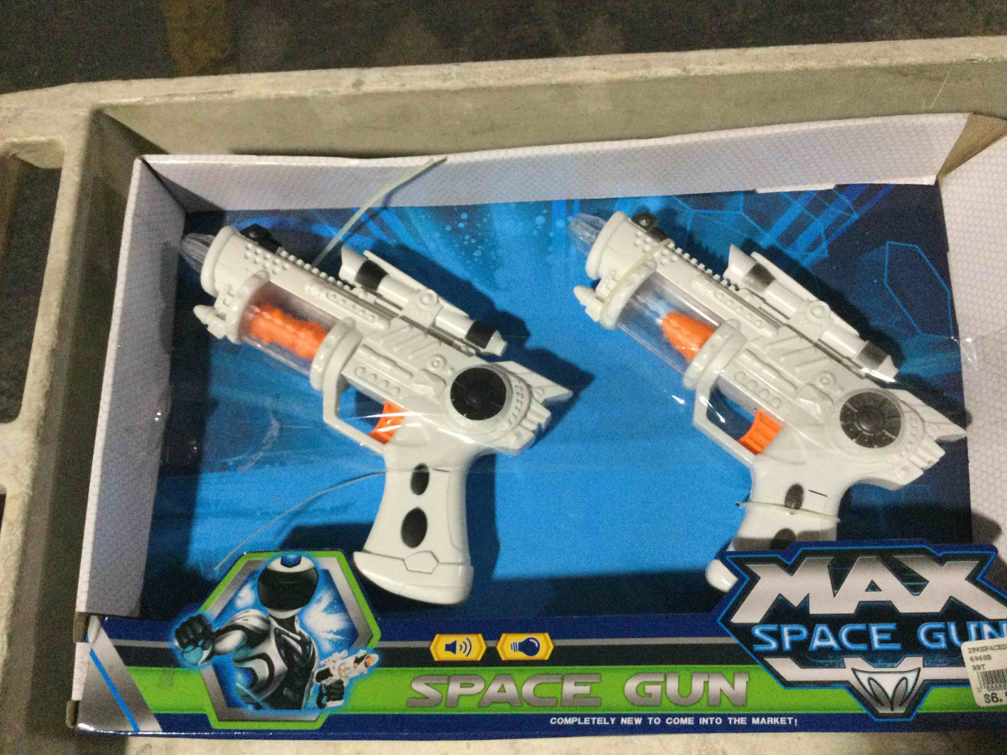 max space gun set of 2 white