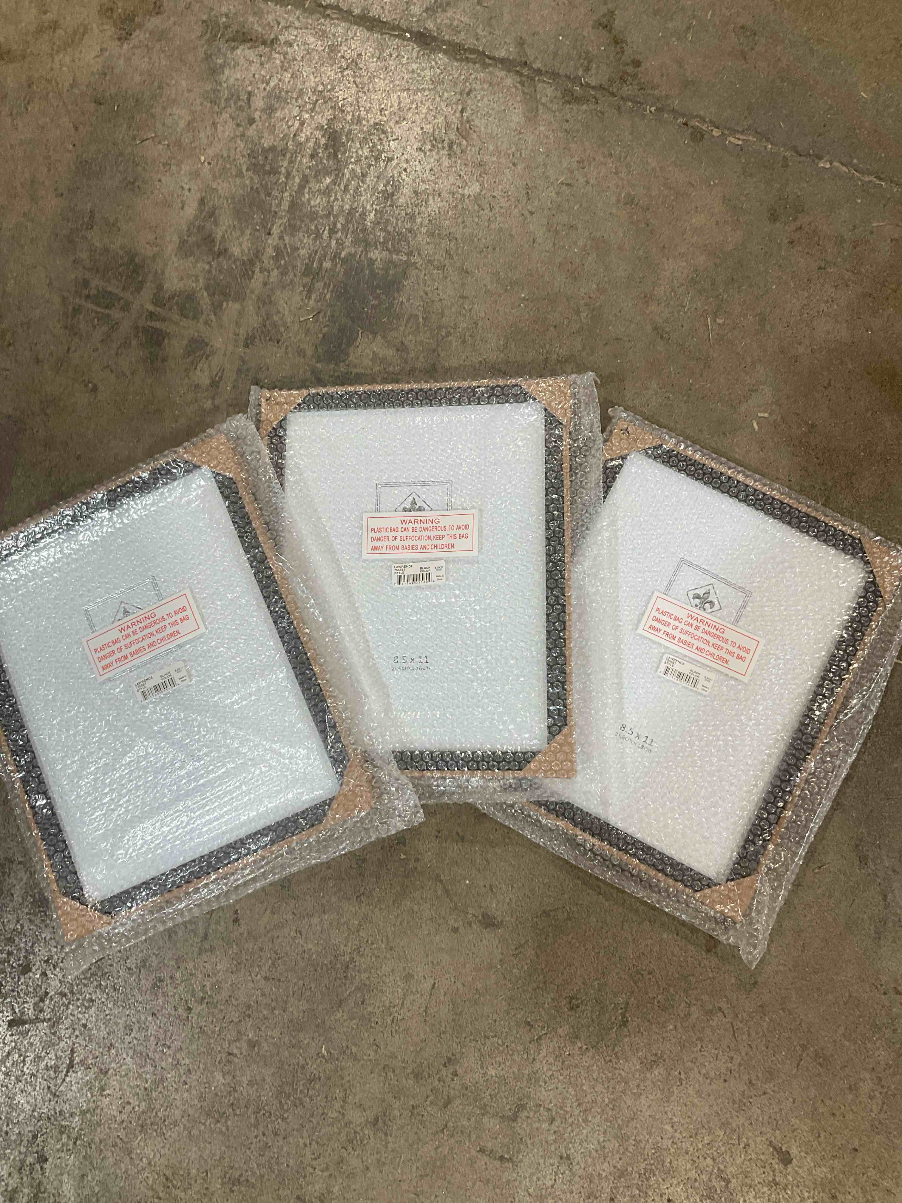 Condition photo showing New/Like New for Lawrence Frames Black Wood Certificate Picture Frame, Gallery Collection, 8-1/2 by 11-Inch
