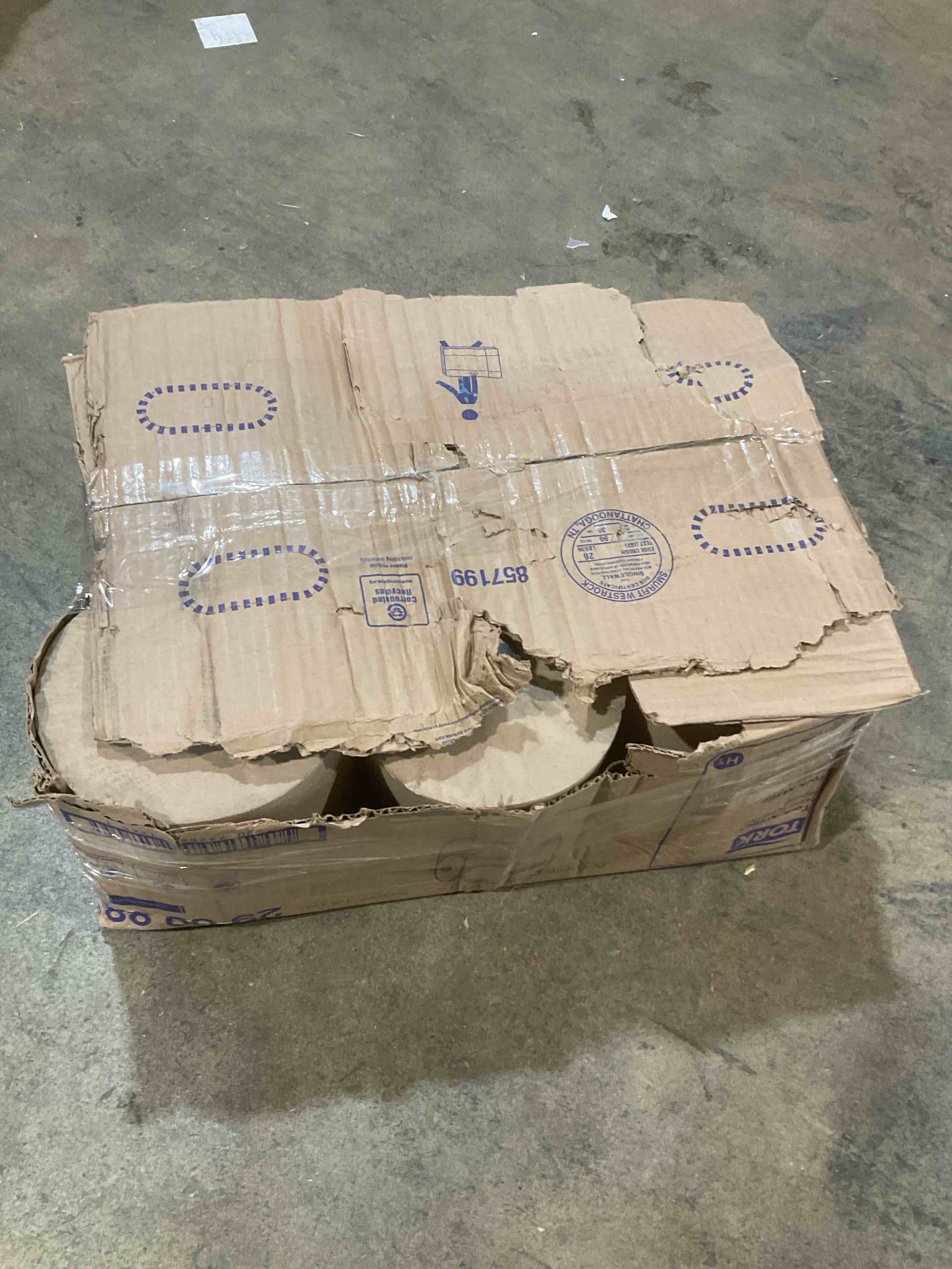 Condition photo showing Good Condition for Tork Natural Paper Hand Towel Roll H21 100% Recycled Fiber, Universal Fit 6 Rolls x 800 Ft (RK8002)