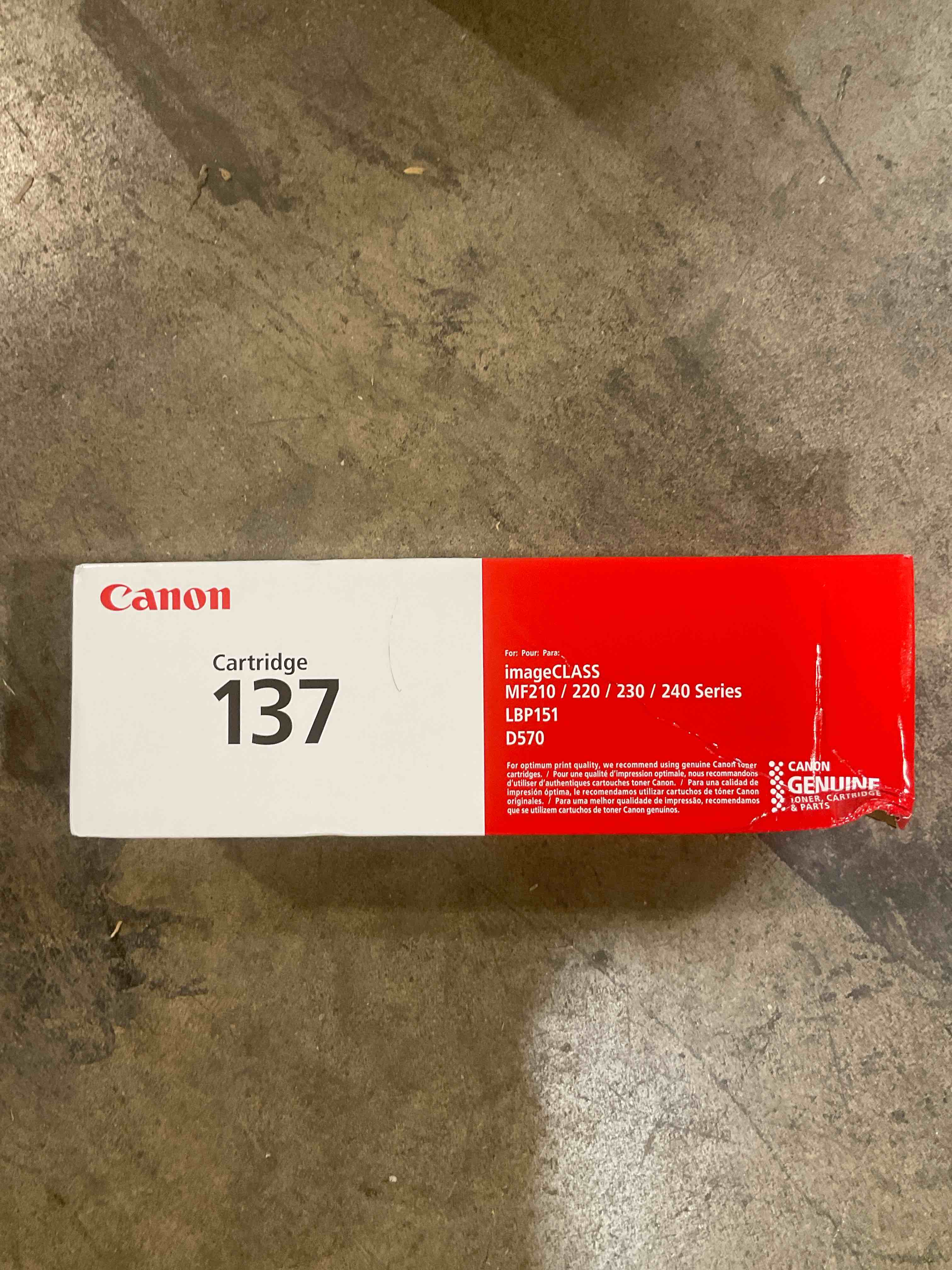 Condition photo showing New/Like New for Canon Genuine Toner Cartridge 137 Black (9435B001), 1-Pack ImageCLASS MF212w, MF216n, MF217w, MF244dw, MF247dw, MF249dw, MF227dw, MF229dw, MF232w, MF236n, LBP151dw, D570 Laser Printers