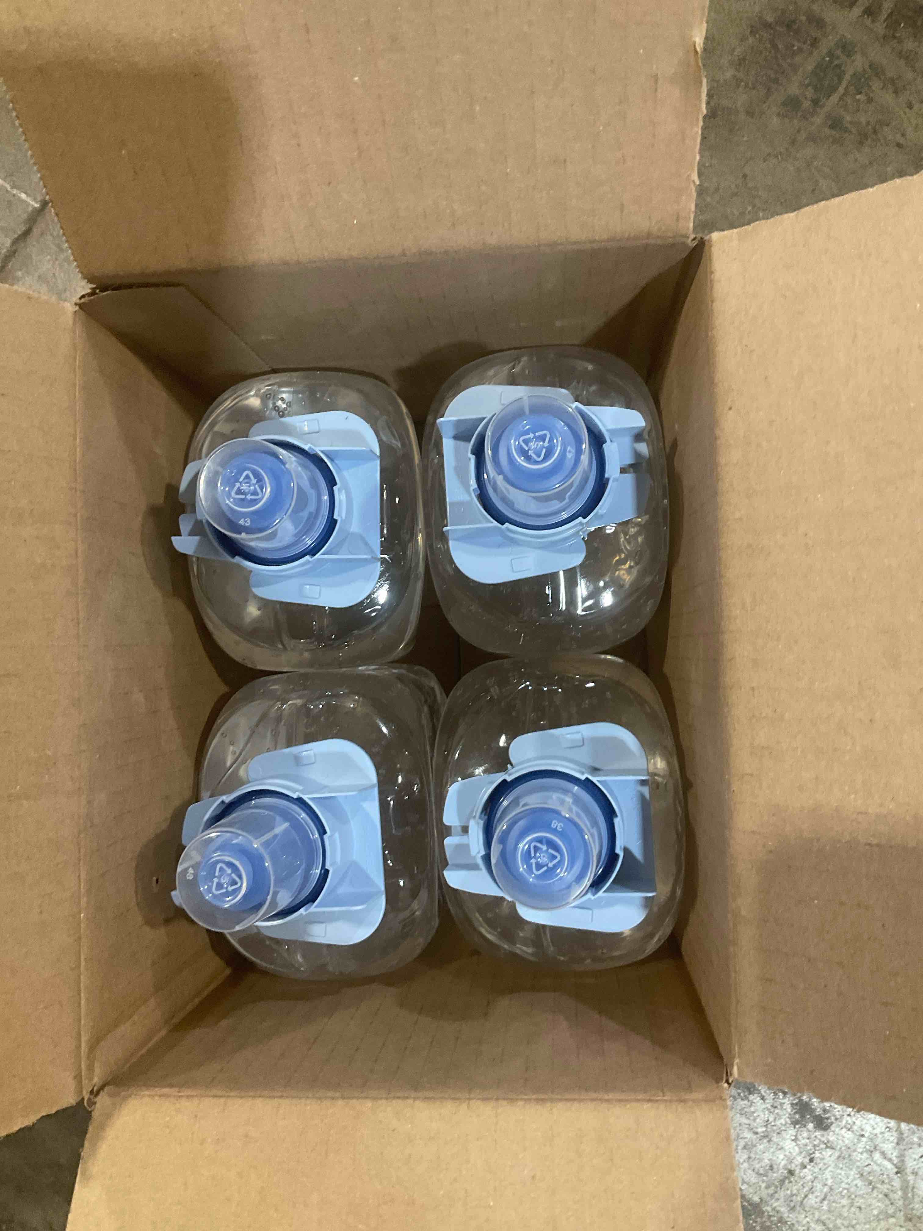 Condition photo showing New/Like New for PURELL Advanced Hand Sanitizer Green Certified Gel, Fragrance Free, 1200 mL Hand Sanitizer Refills for PURELL FMX-12 Push-Style Dispenser (Pack of 4) - 5091-04