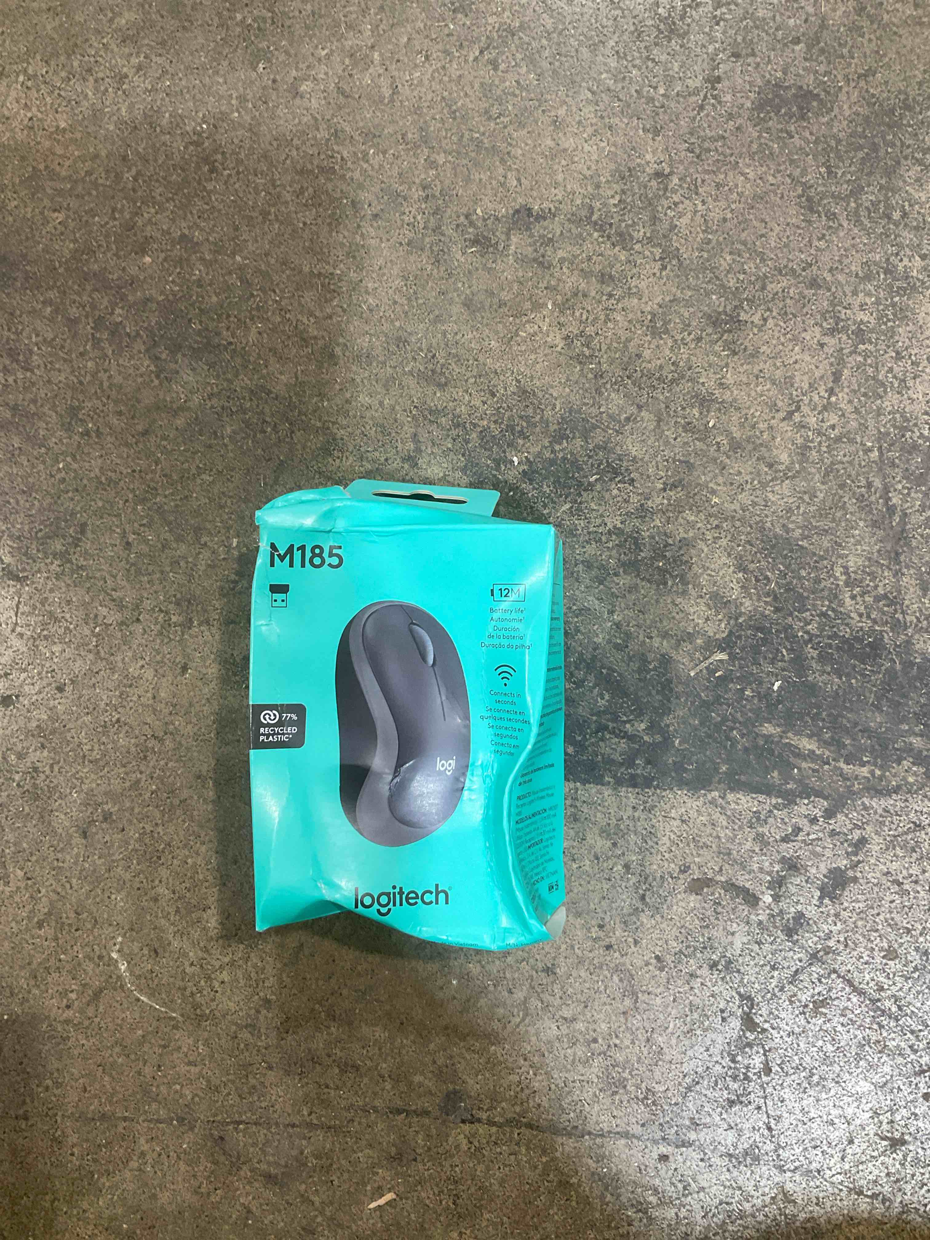 Condition photo showing Good Condition for Logitech - M185 Wireless Optical Ambidextrous Mouse - Swift Gray