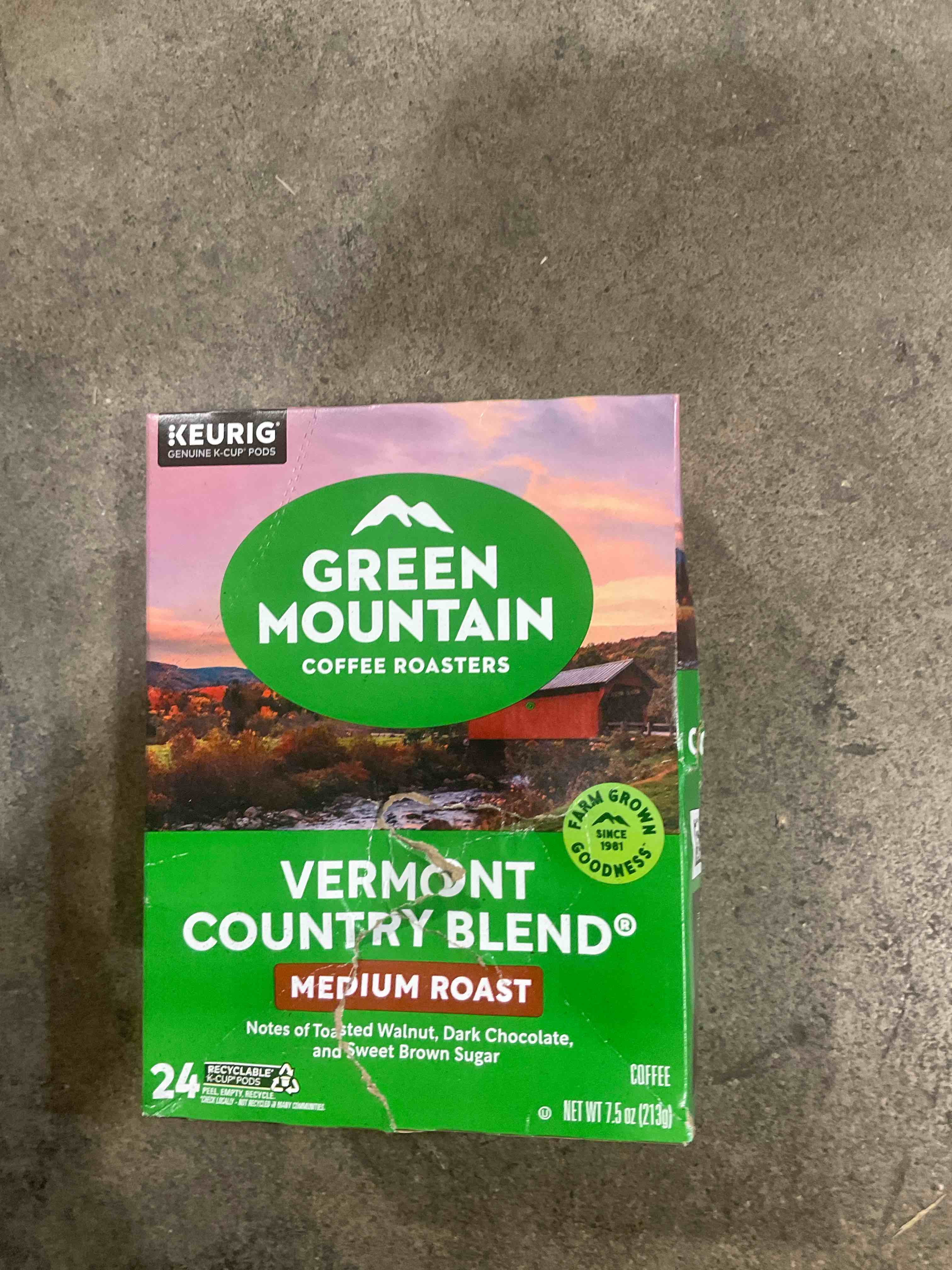 Condition photo showing Good Condition for Green Mountain Coffee Vermont Country Blend Decaf, K-Cup Portion Pack for Keurig Brewers 24-Count