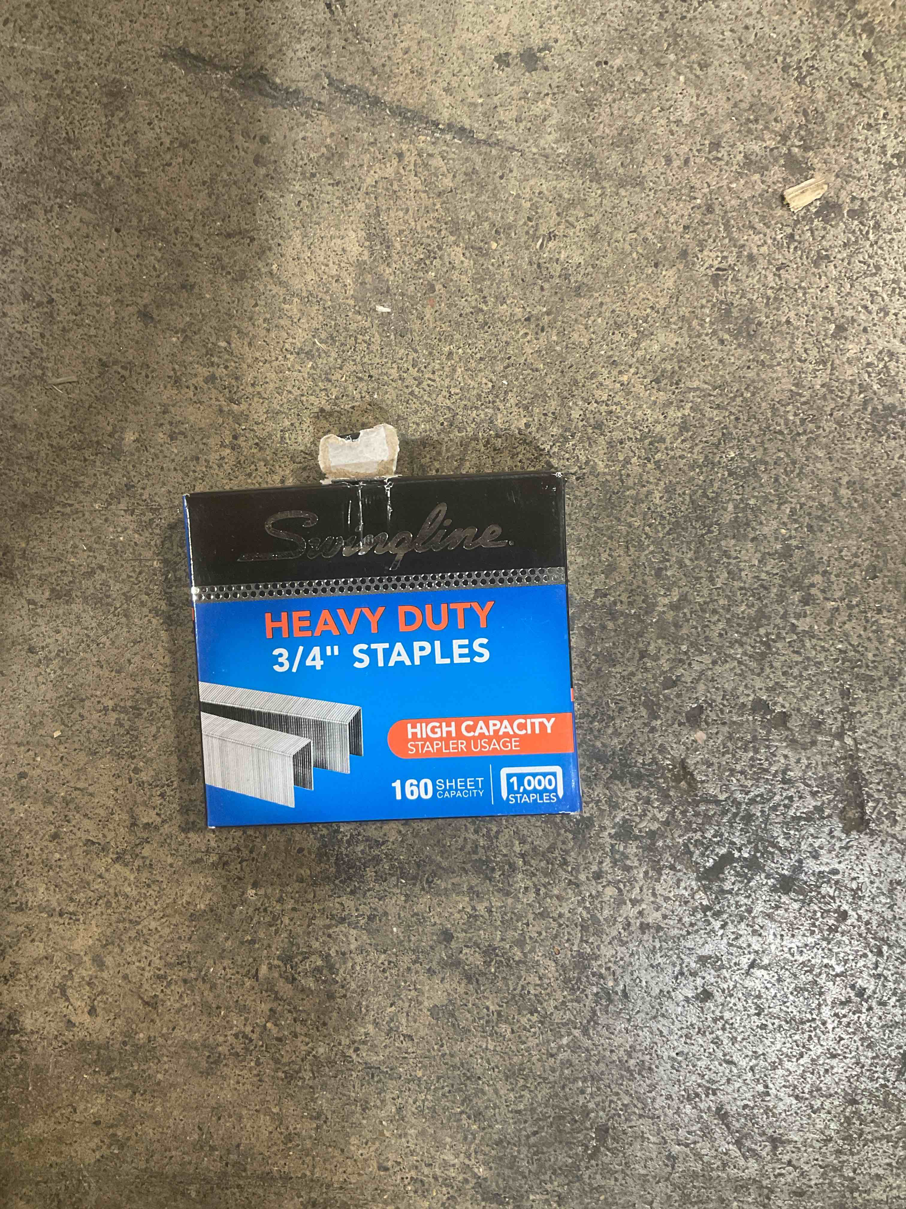Condition photo showing Good Condition for Swingline Staples, Heavy Duty for Desktop Staplers, 3/4" Length, 100/Strip, 1000/Box (35319)