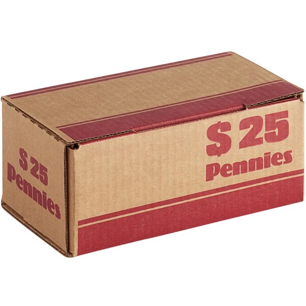 Caja para monedas de $25 centavos