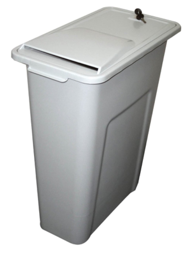 16 Gallon Locking Personal Desk Side Document Container SHREDINATOR16