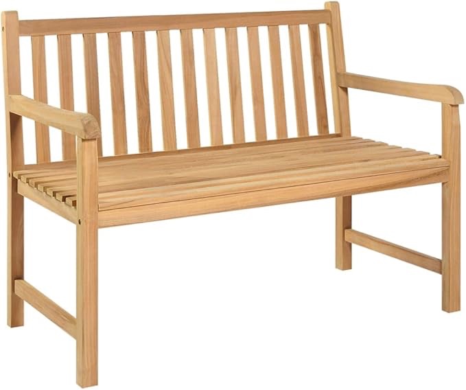 Patio Bench 44.9" Solid Teak Wood, Patio Furniture similar