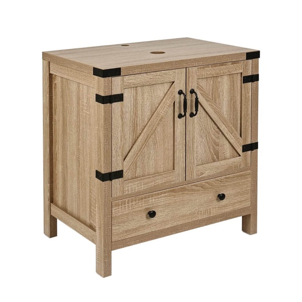 Wood Fixture 28" Bathroom Vanity Without Sink BA012