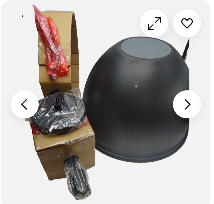 Generation Lighting Huey 1-Light Satin Brass Medium Pendant 6680301-112 Black