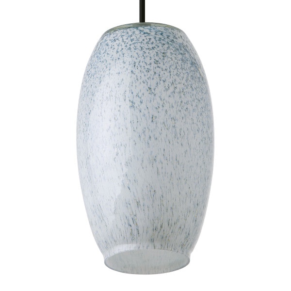 tiffany-style lighting 6" handcrafted glam elongated dome shade pendant