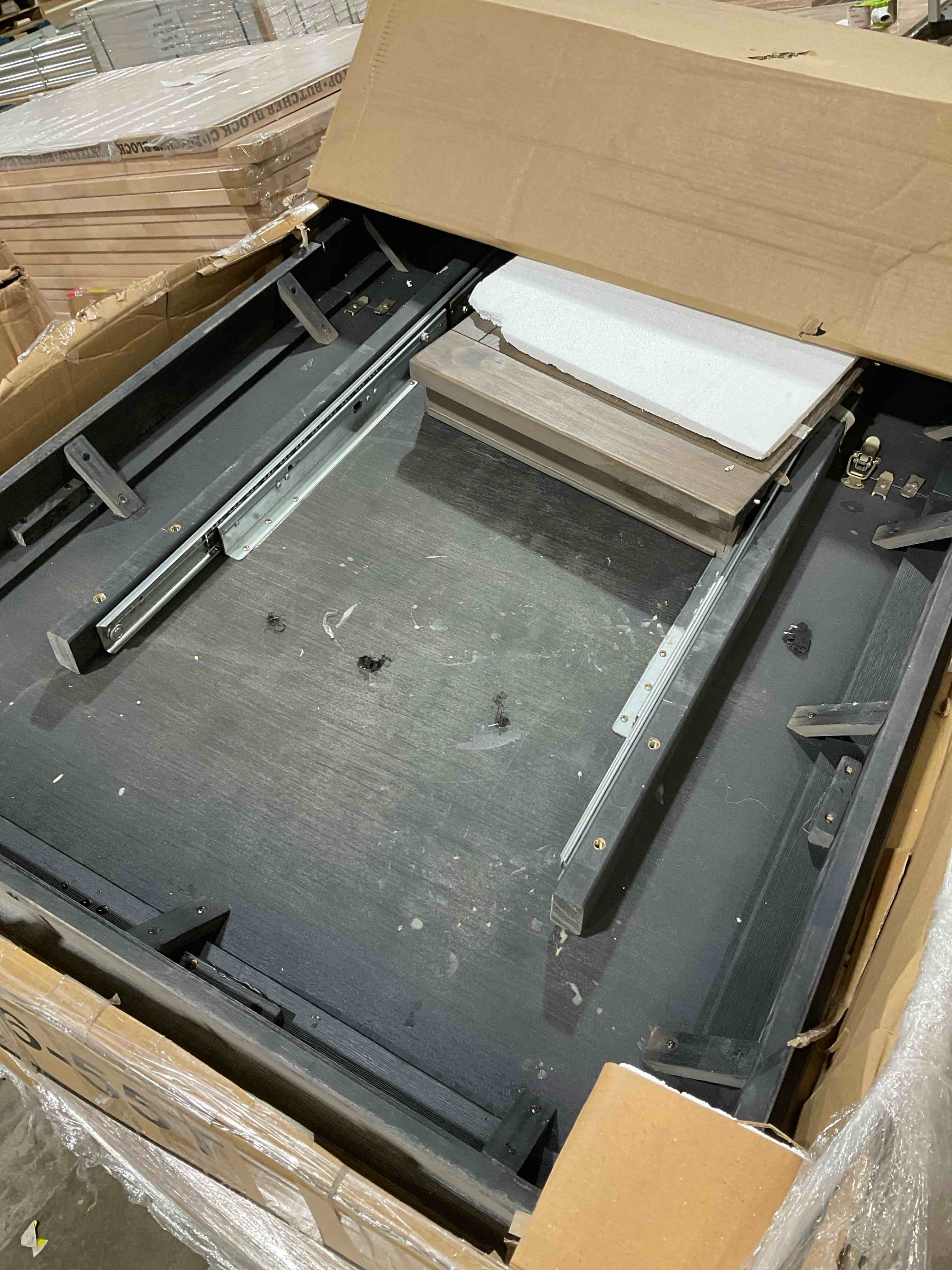 Condition photo showing Good Condition for d776-55t ashley furniture johnelle rectangular dining room extension table