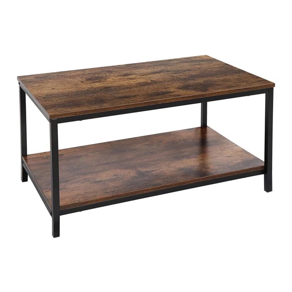  2-Tier Industrial Coffee Table With