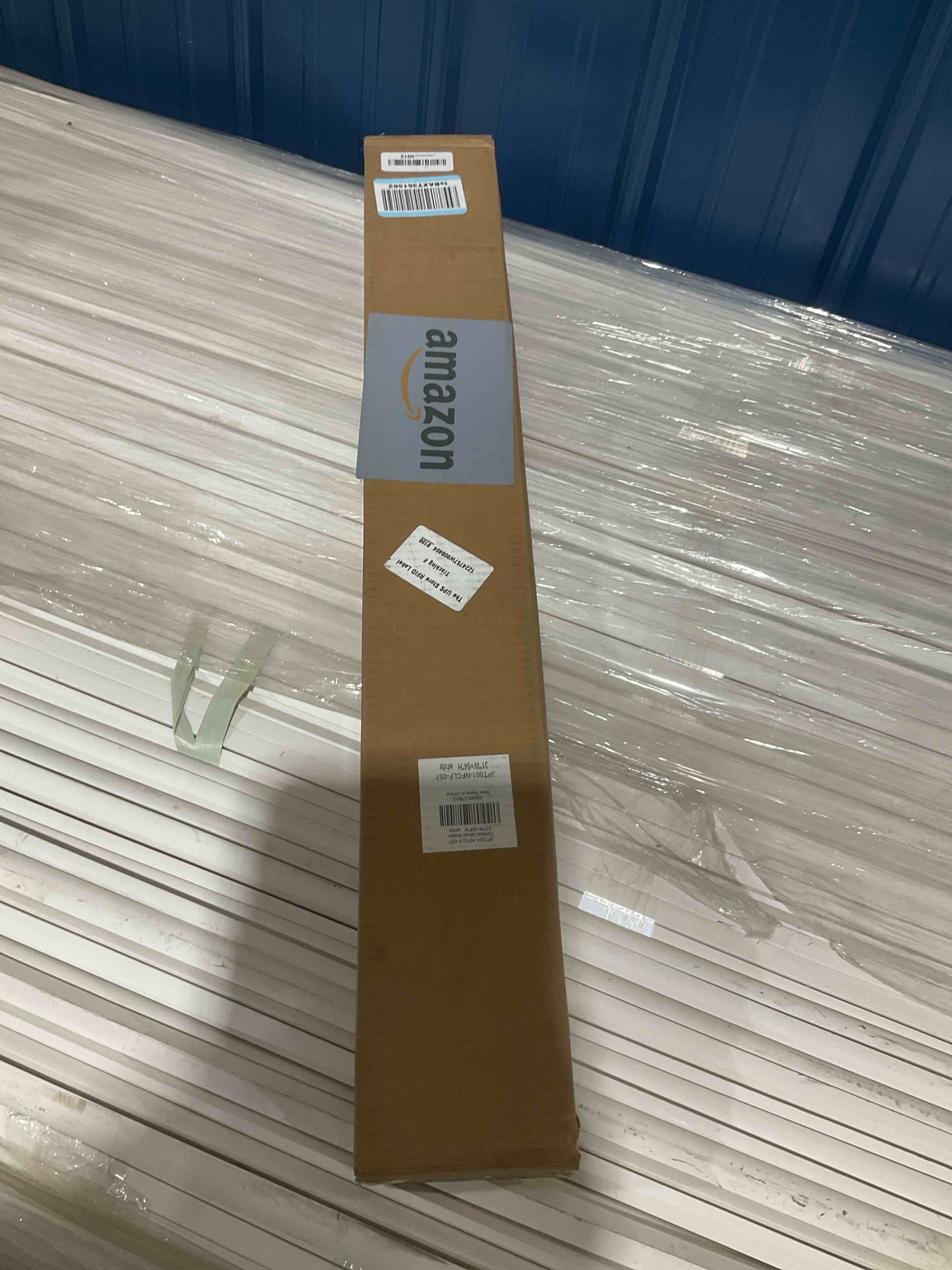 Condition photo showing New/Like New for lazblinds no tools no drill cordless cellular shades, light filtering honeycomb shades for home, thermal insulation blinds for windows, 31" w x 64" h, white light filtering-white 31" w x 64" h