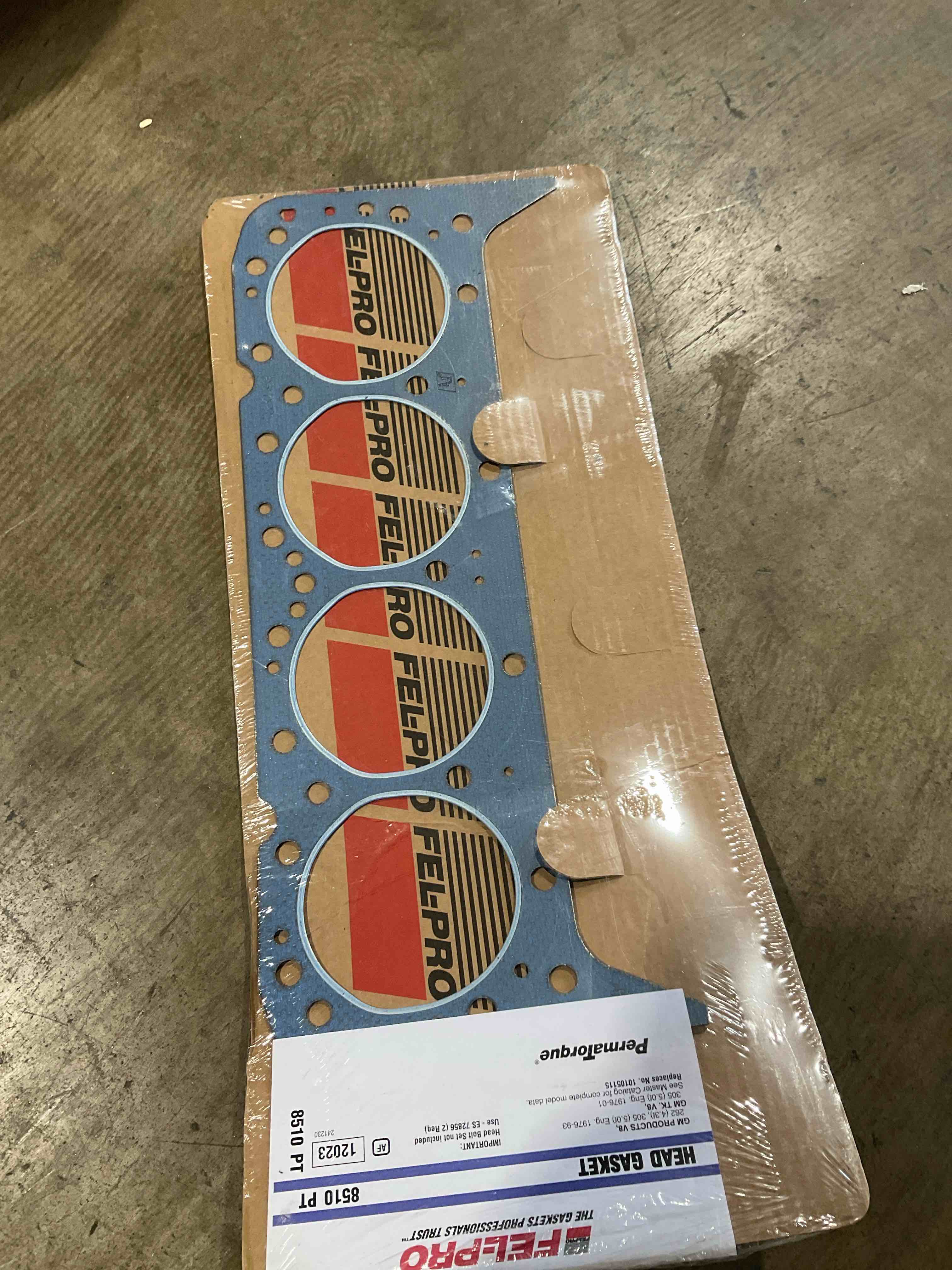 Condition photo showing Brand New for fel-pro oe 8510pt fep8510pt head gasket sbc 75-95