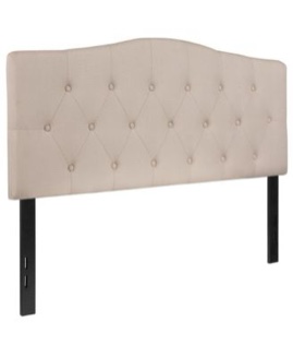 Arched Queen  Button Tufted Upholstered Headboard