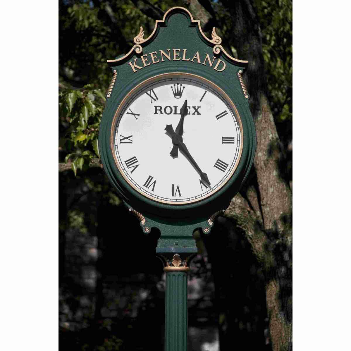 Williston Forge Keeneland Clock Canvas Wall Art