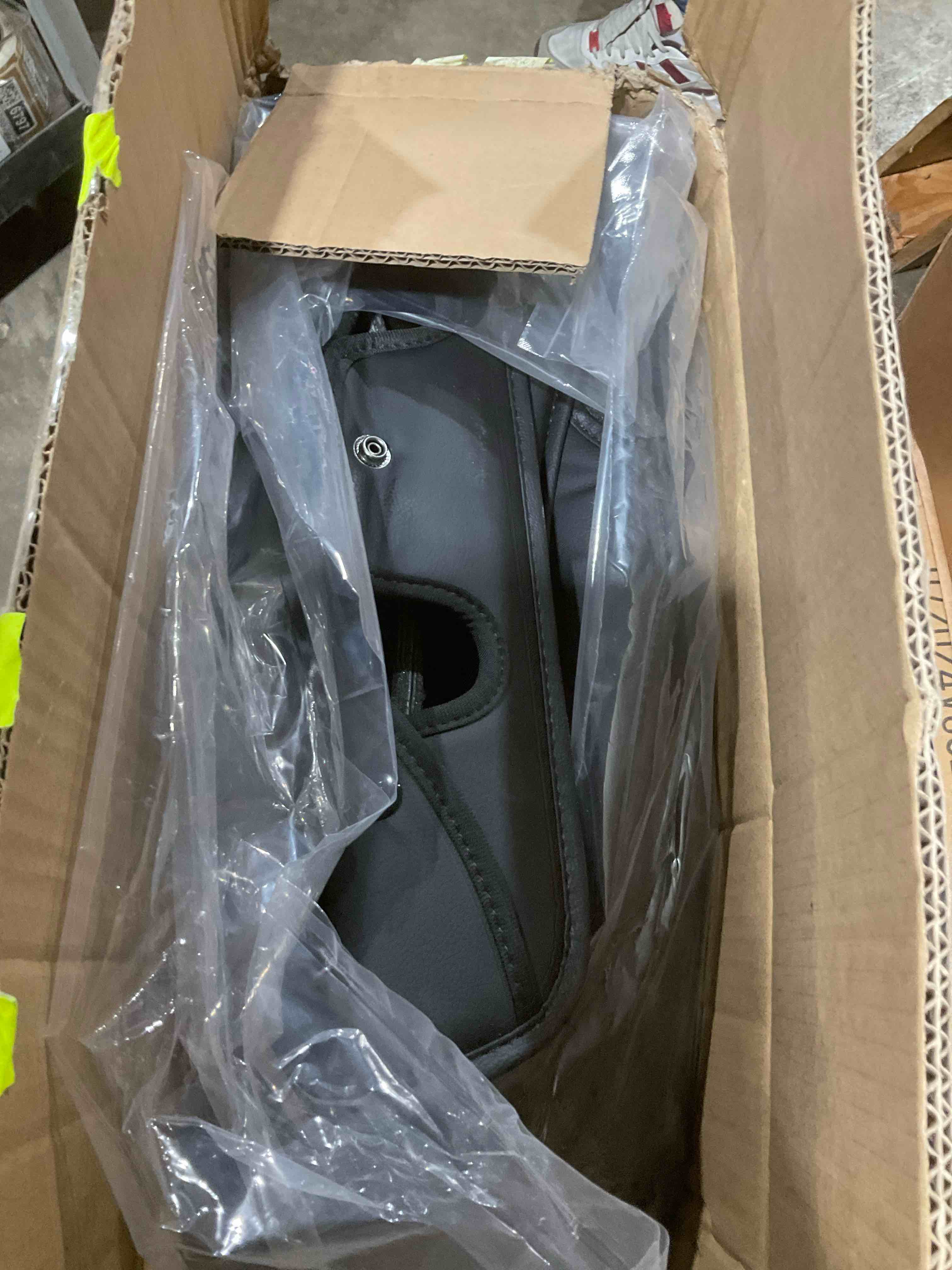 Condition photo showing Good Condition for freesoo black beige car seat covers full set - faux nappa leather seat covers for cars, luxury breathable waterproof front seats with lumbar support and back seat cover, fit for sedans suvs pick-ups