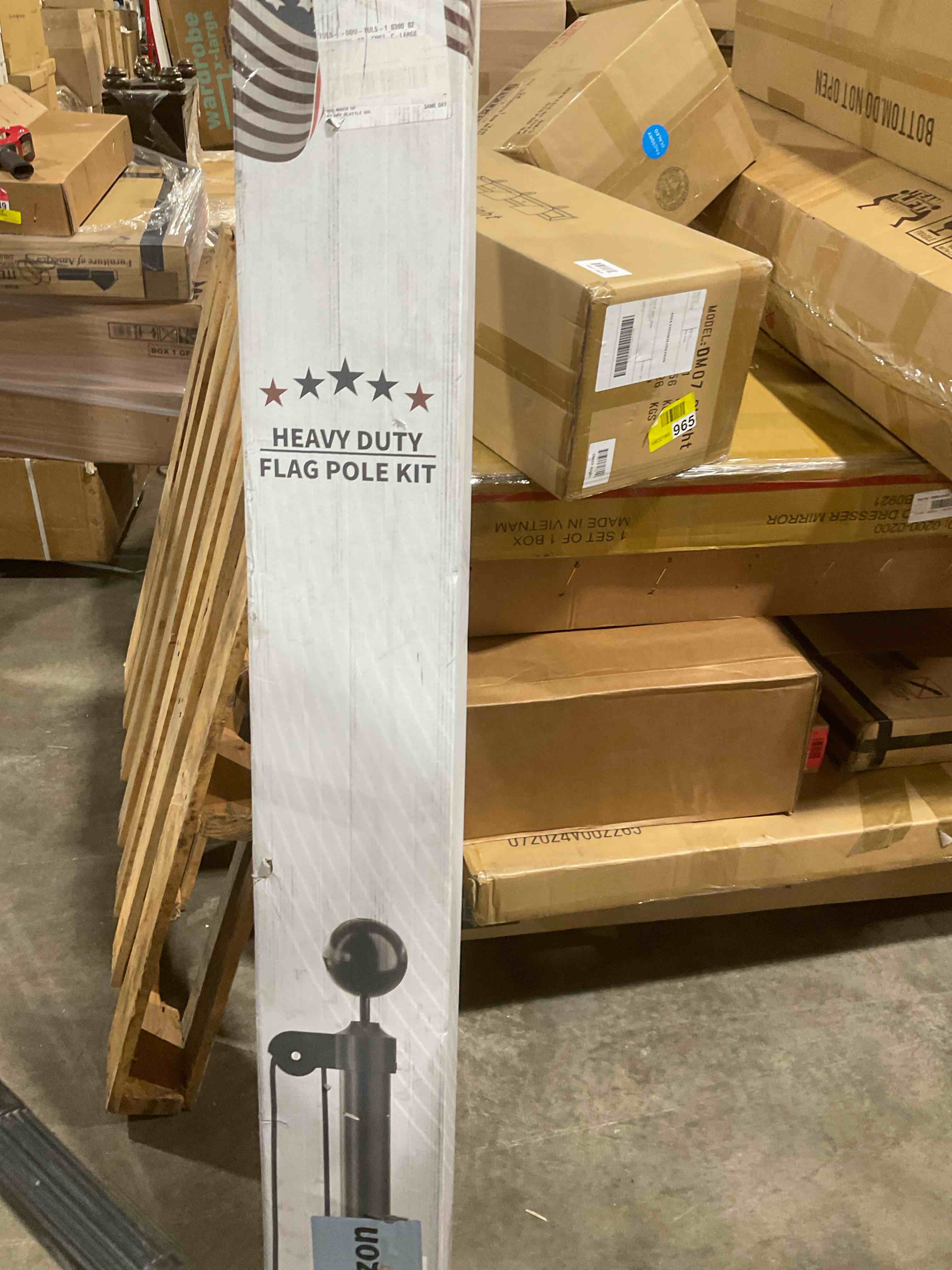 Condition photo showing Good Condition for tocretoare heavy duty flag pole, 20ft 12 gauge extra thick aluminum flagpole kit, 100mph wind tested, includes 3x5 american flag, for outside house in ground