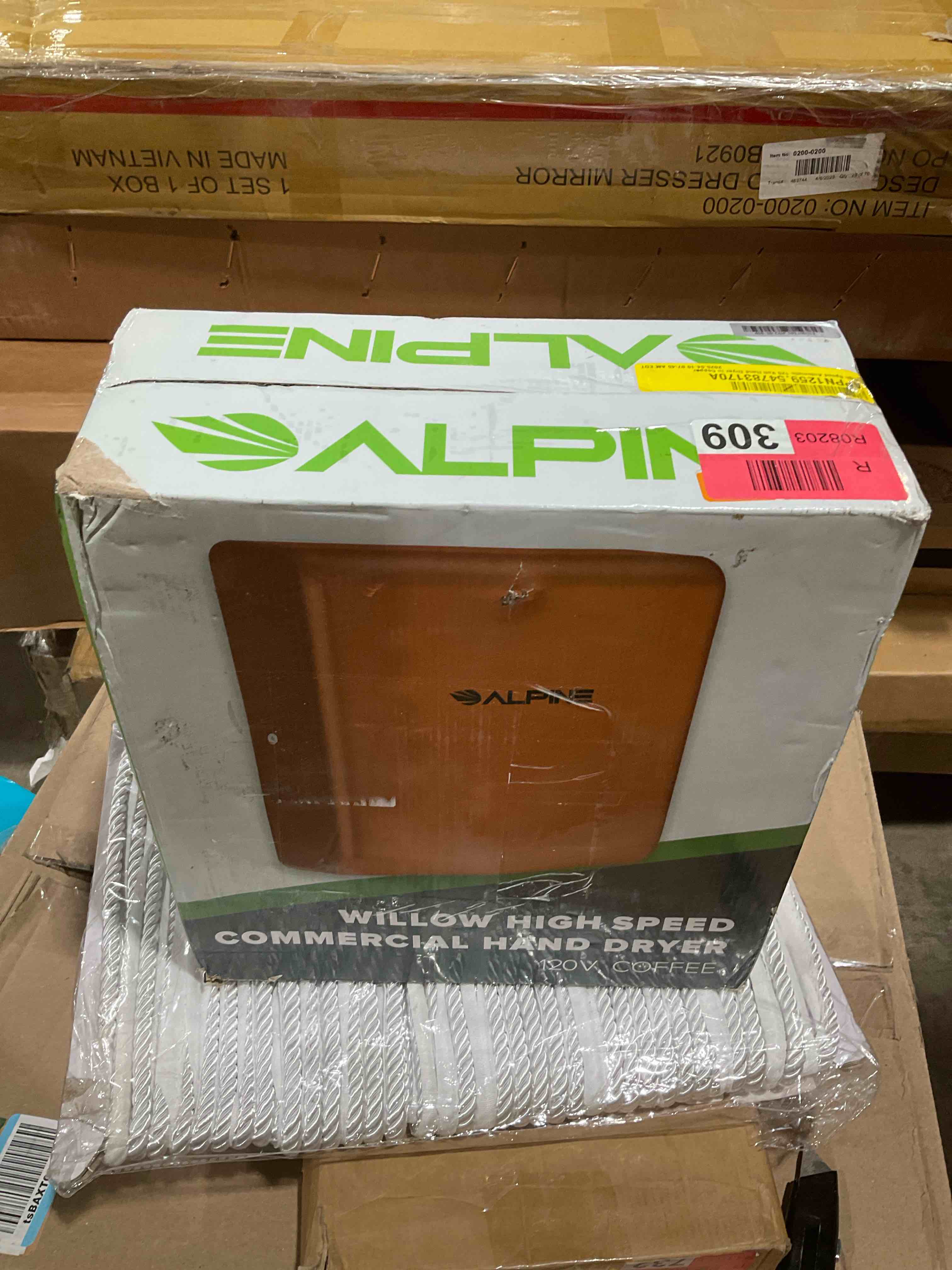 Condition photo showing New/Like New for alpine willow commercial copper high speed automatic electric hand dryer for home & office