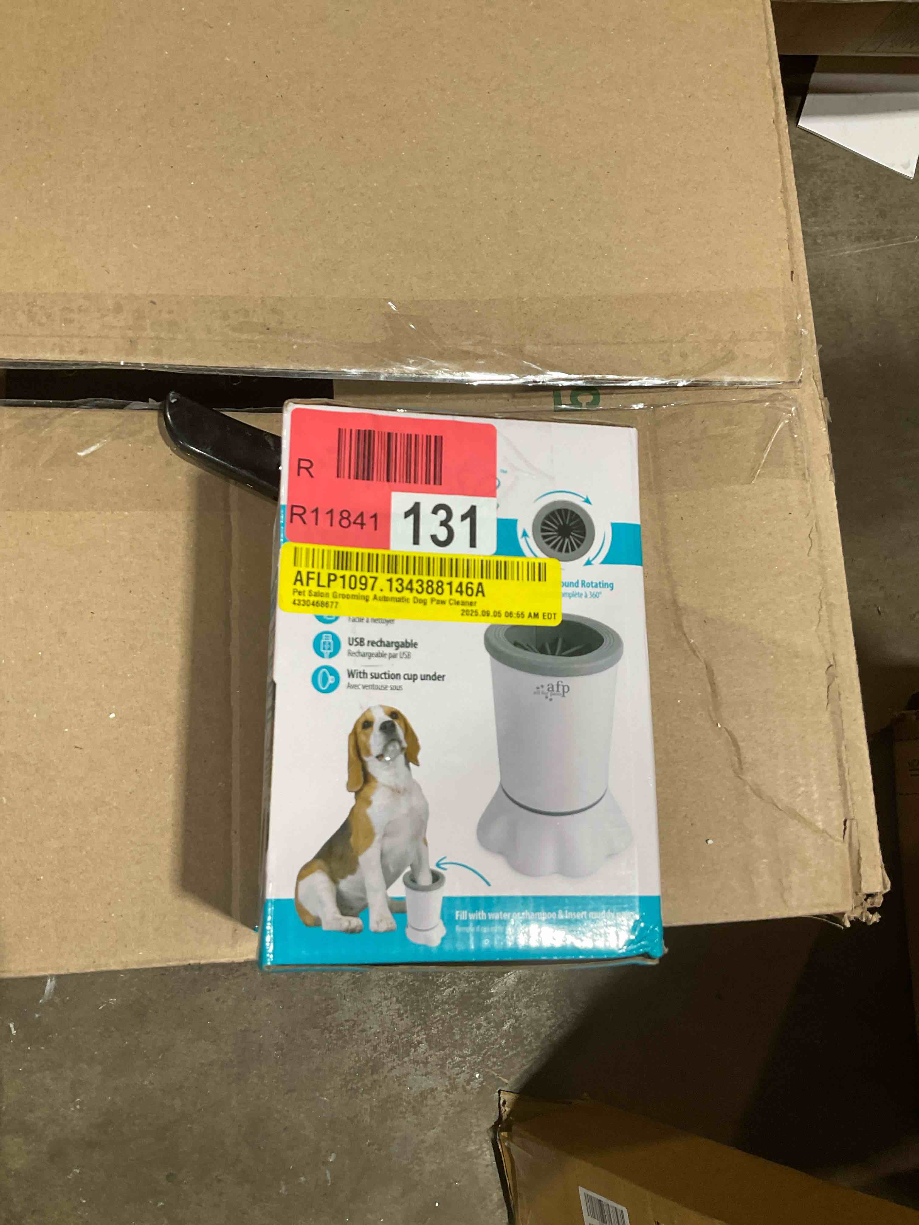 Condition photo showing New/Like New for all for paws automatic dog paw cleaner usb rechargeable dog claw washer cup with soft silicon bristles
