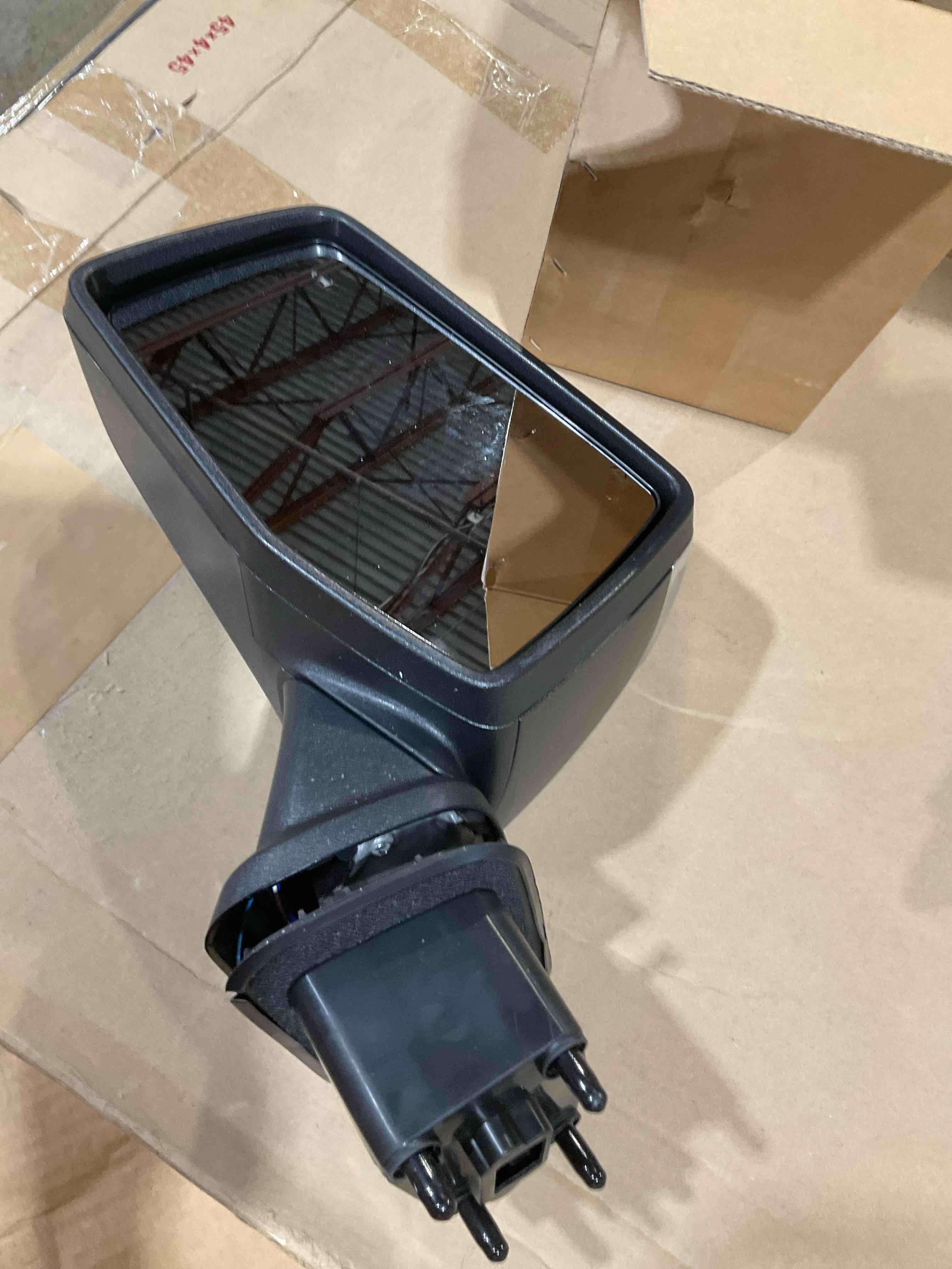Condition photo showing New/Like New for jdmspeed left driver side mirror compatible with 2019-2025 chevy silverado 1500 chrome power folding heated turn signal mirror memory blind spot detection replace#gm1320590(14pins)