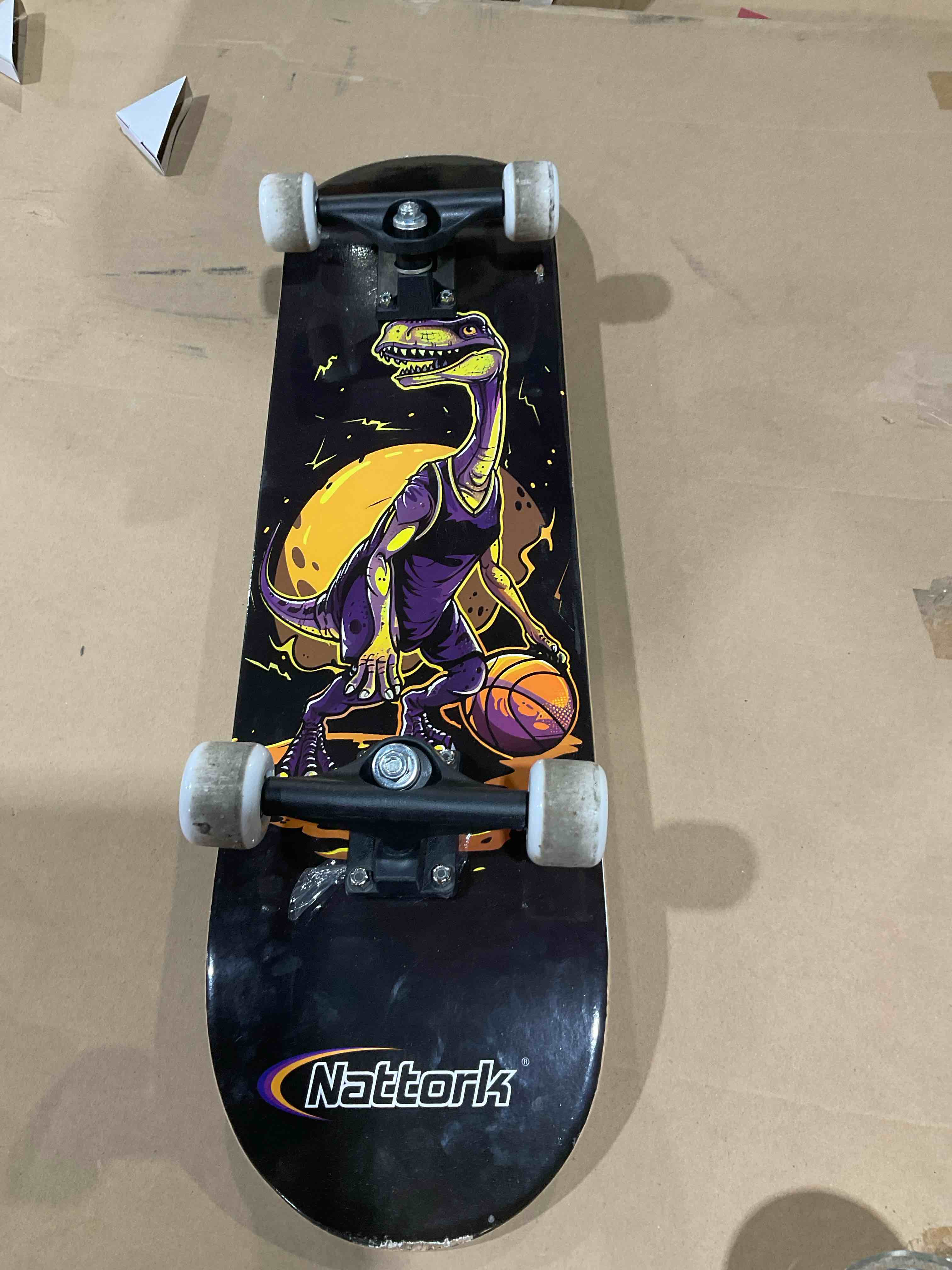 Condition photo showing Good Condition for nattork 31 inch complete skateboard, standard skateboards for beginners, wood 9 layer canadian maple trick skate boards for boys girls youth teens adults