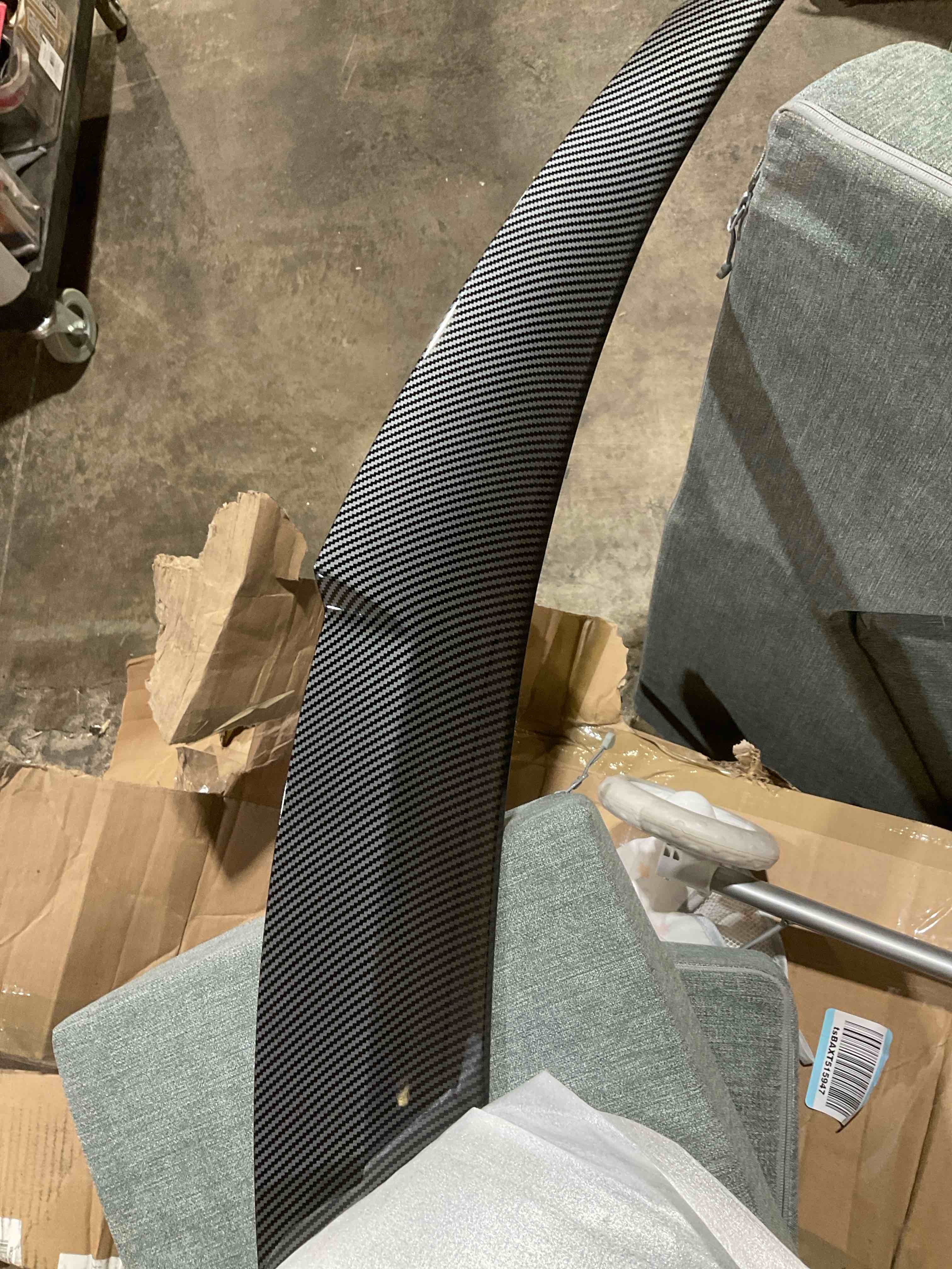 Condition photo showing New/Like New for rear spoiler wing for 2006-2011 bmw e90 3 series 4 door sedan 2008-2012 e90 m3 sedan trunk spoiler wing trunk tail m4 style rear spoiler carbon fiber (carbon fiber)